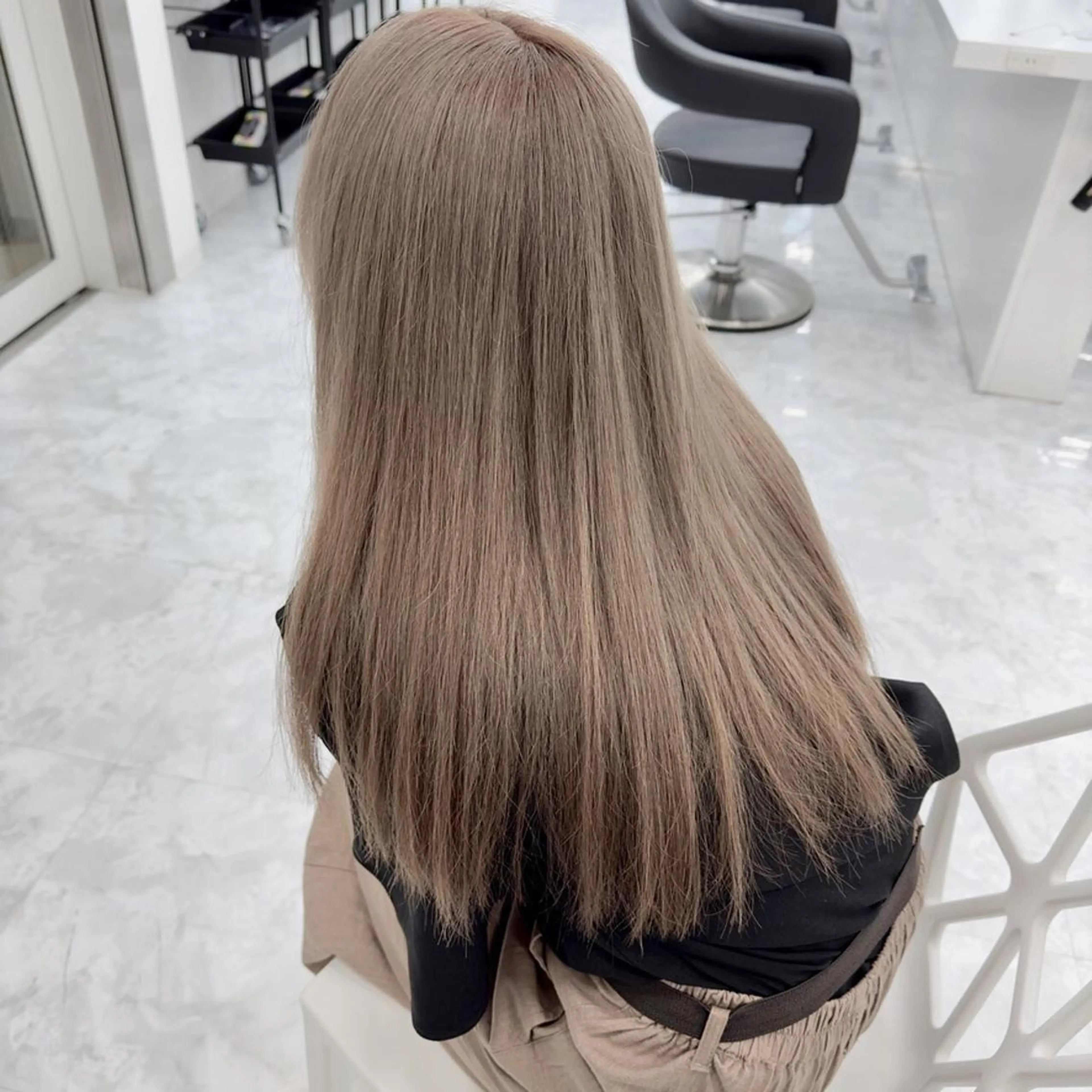 🤍韓国風ストリートstyle🤍カット＋ケアブリーチダブルカラー＋スタイリング🤍の写真