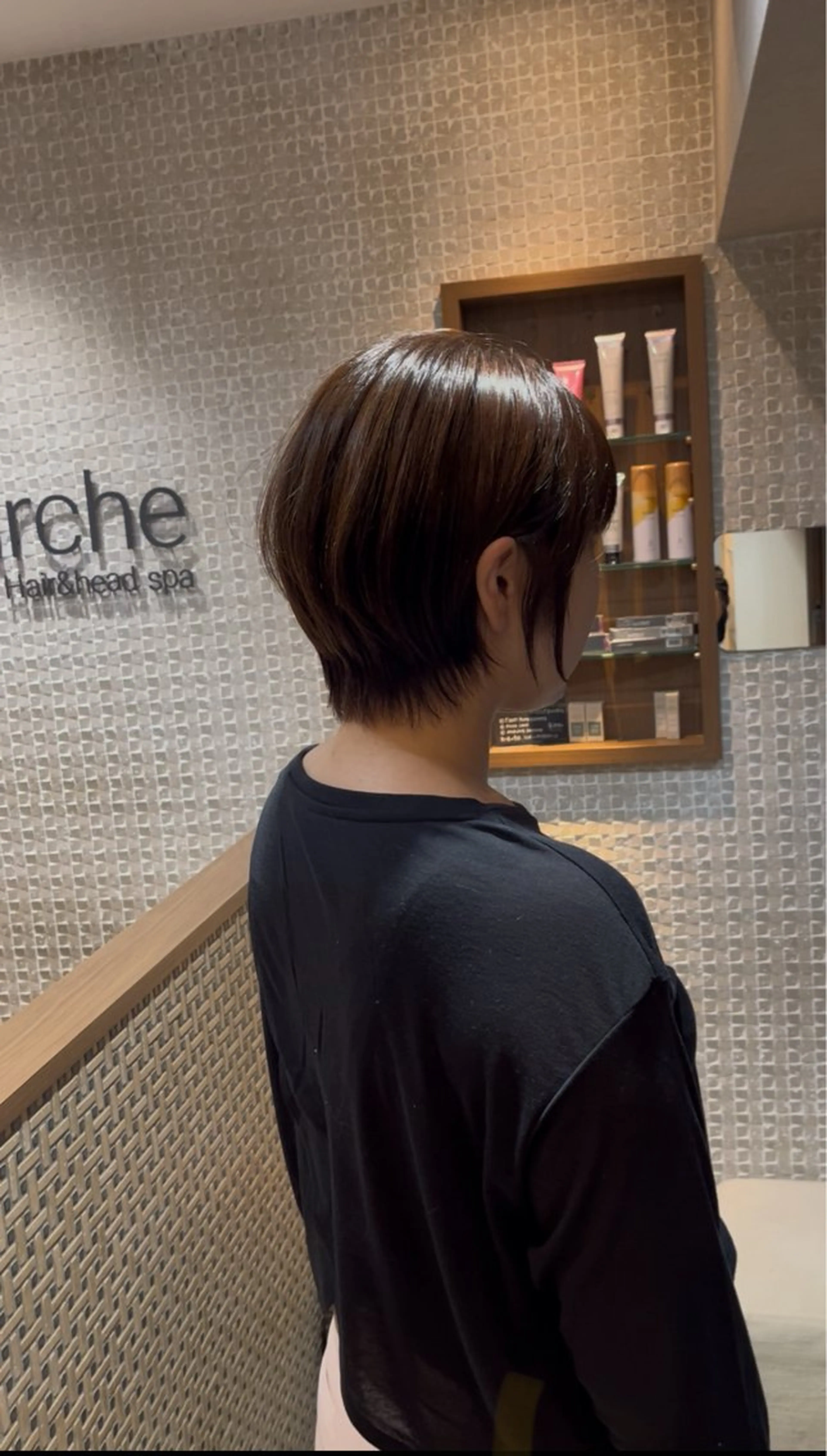 ショート カット ヘアカラー トリートメント ヘッドスパ 👑毛流れ、艶髪◉ 縮毛矯正錦糸町ヒガシのヘアスタイル