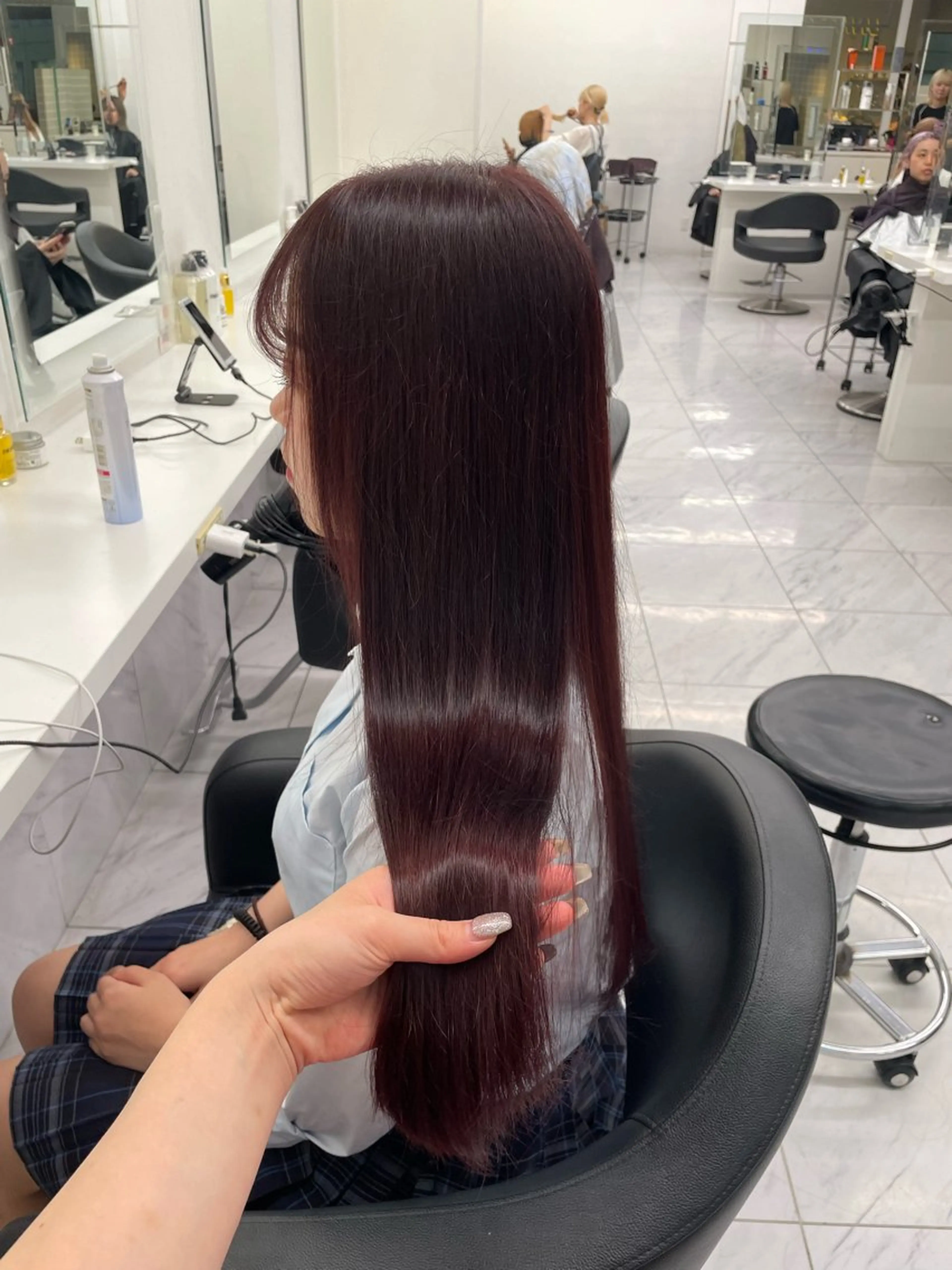 ロング カラー ヘアアレンジ ヘアカラー トリートメント ヘアセット 💗横浜美容室 💗HARUNAのヘアスタイル