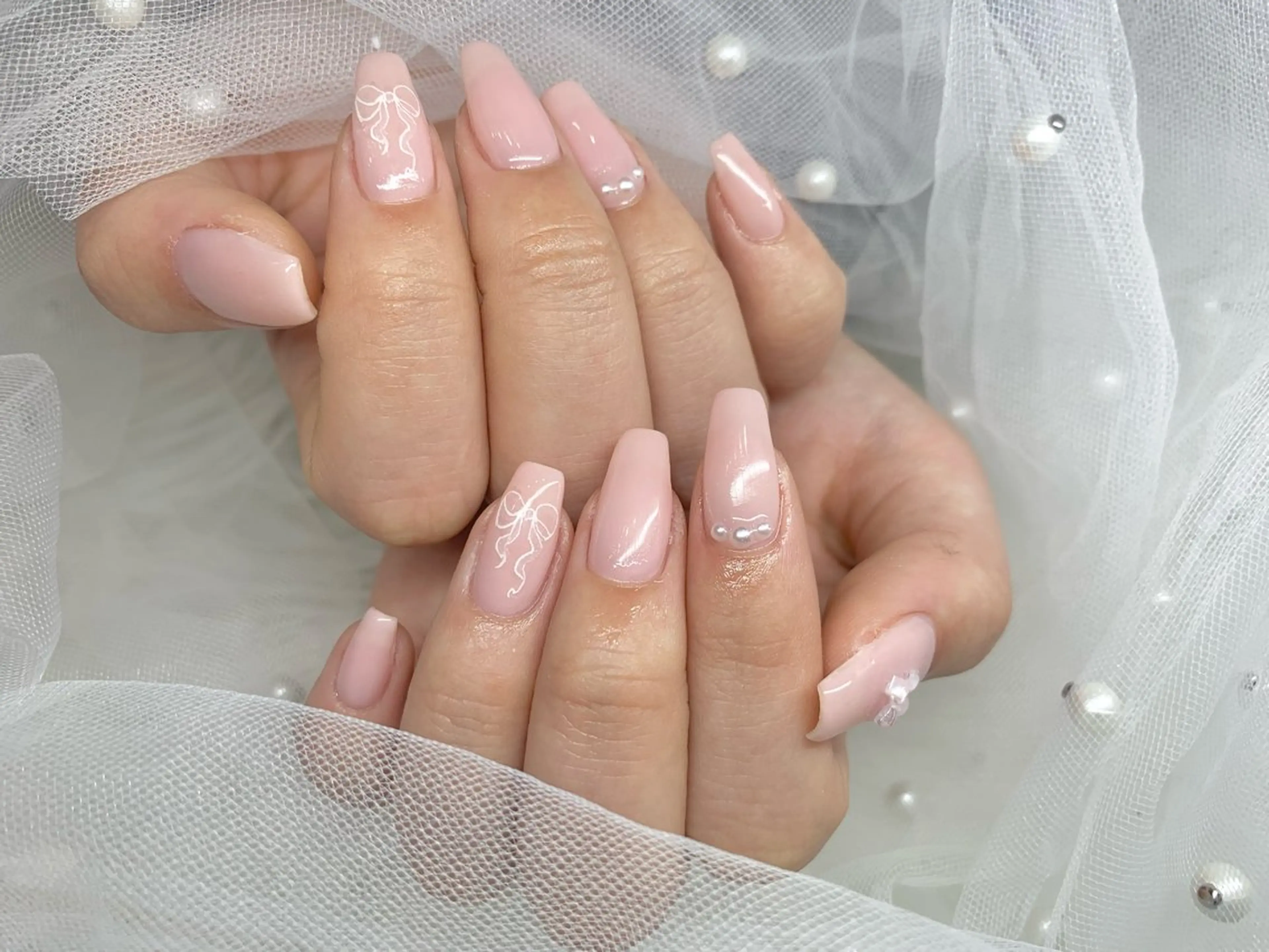 ネイル シンプルネイル ワンホンネイル TiTi Pomme Rinoのネイルデザイン