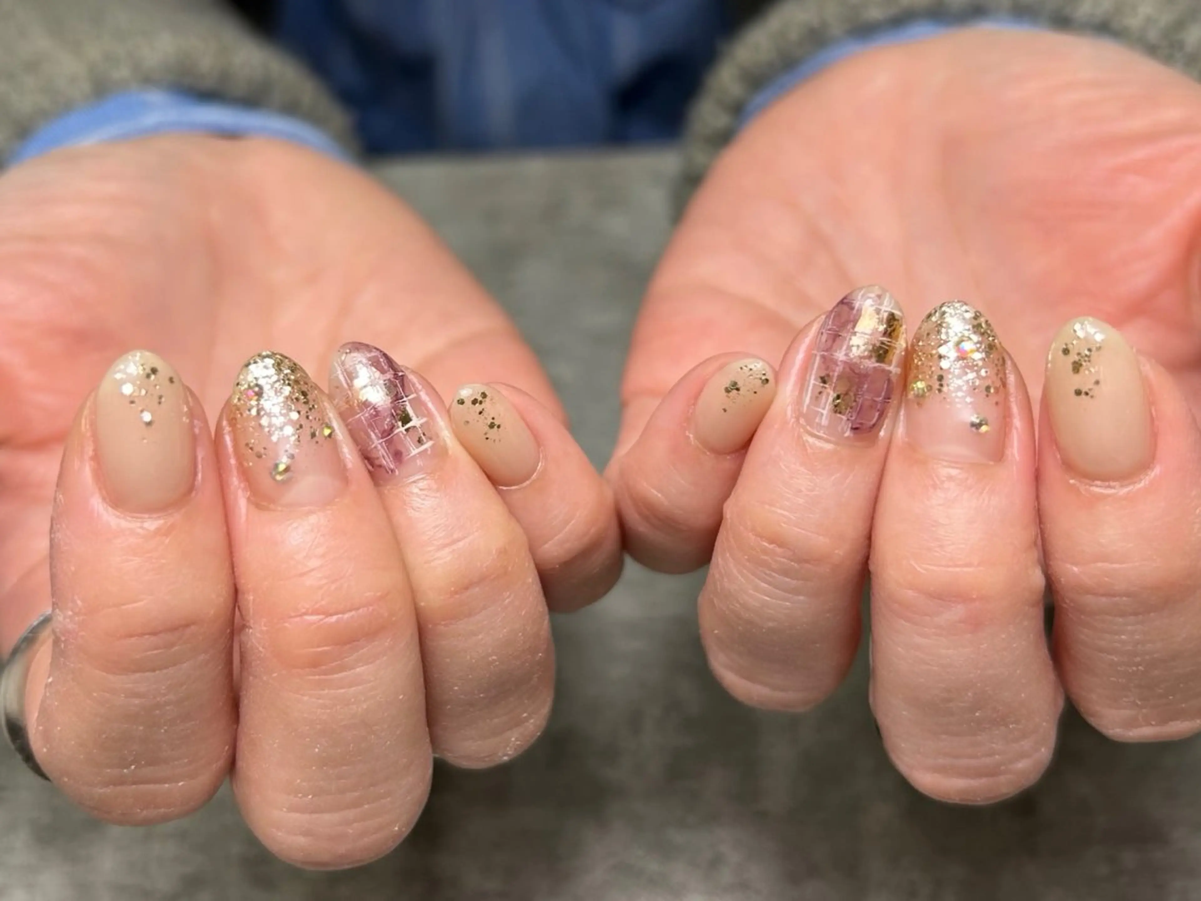 ネイル 長さ出し ジェルネイル パラジェル private nail salon〜.18〜所属・.18 〜のネイルデザイン
