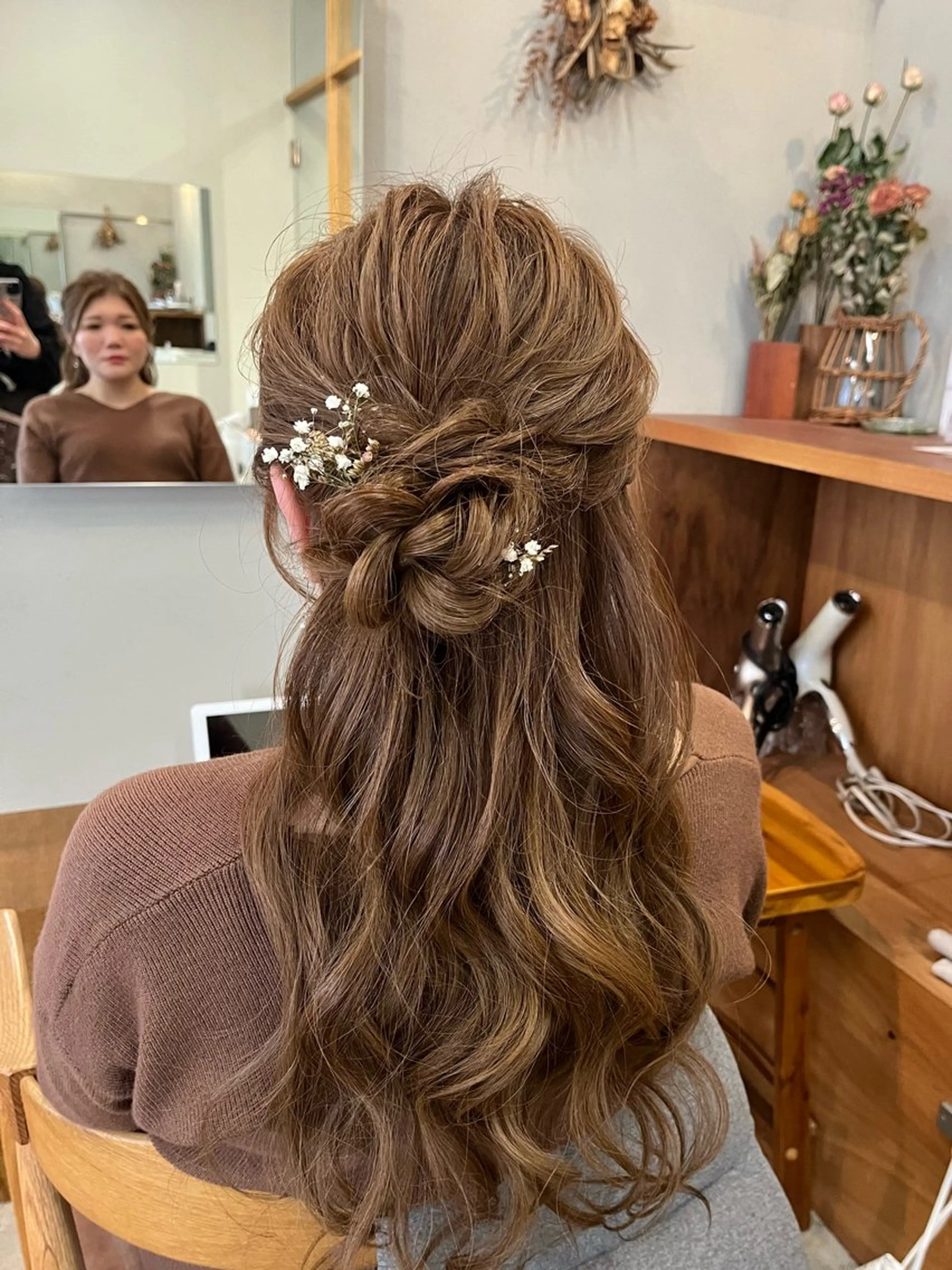 ヘアアレンジ ヘアセット 🌼花屋併設🌼 木下奈々望のヘアスタイル