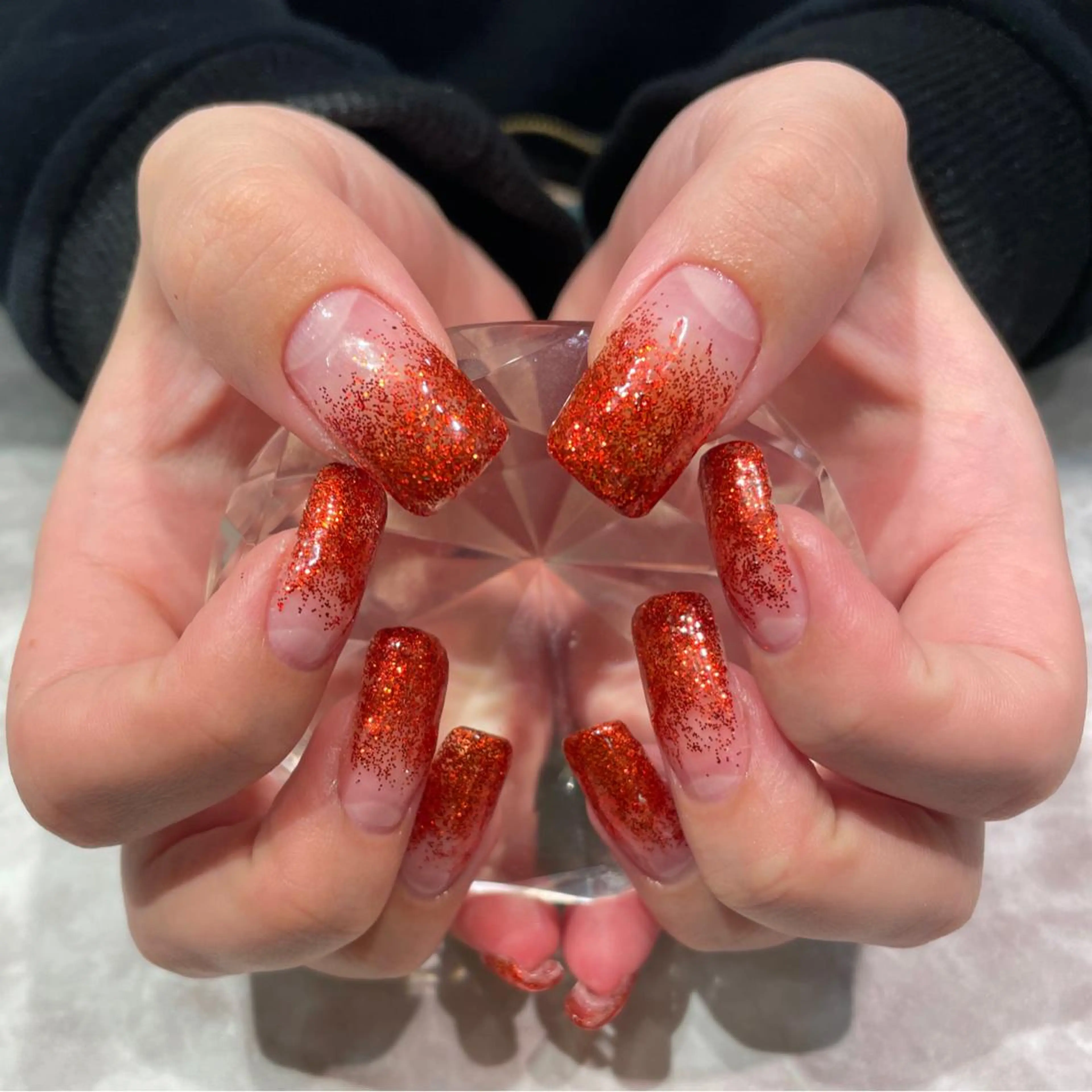 ネイル グラデーション ラメ(グリッター) ラメグラデーション Liora所属・nail mnのネイルデザイン