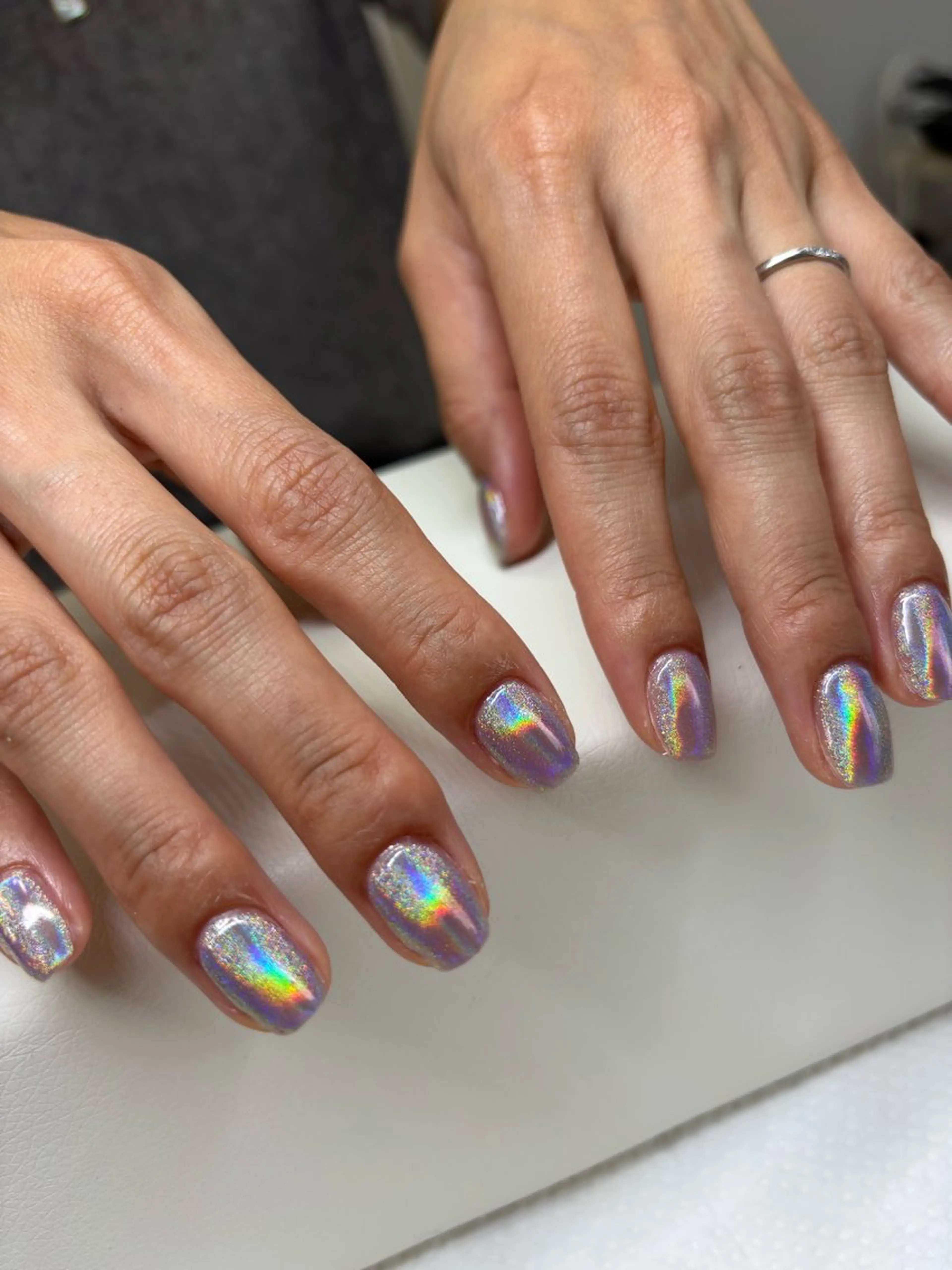 ネイル ミラーネイル LUCY NAIL&EYE　心斎橋所属・LUCY  心斎橋/ miuのネイルデザイン