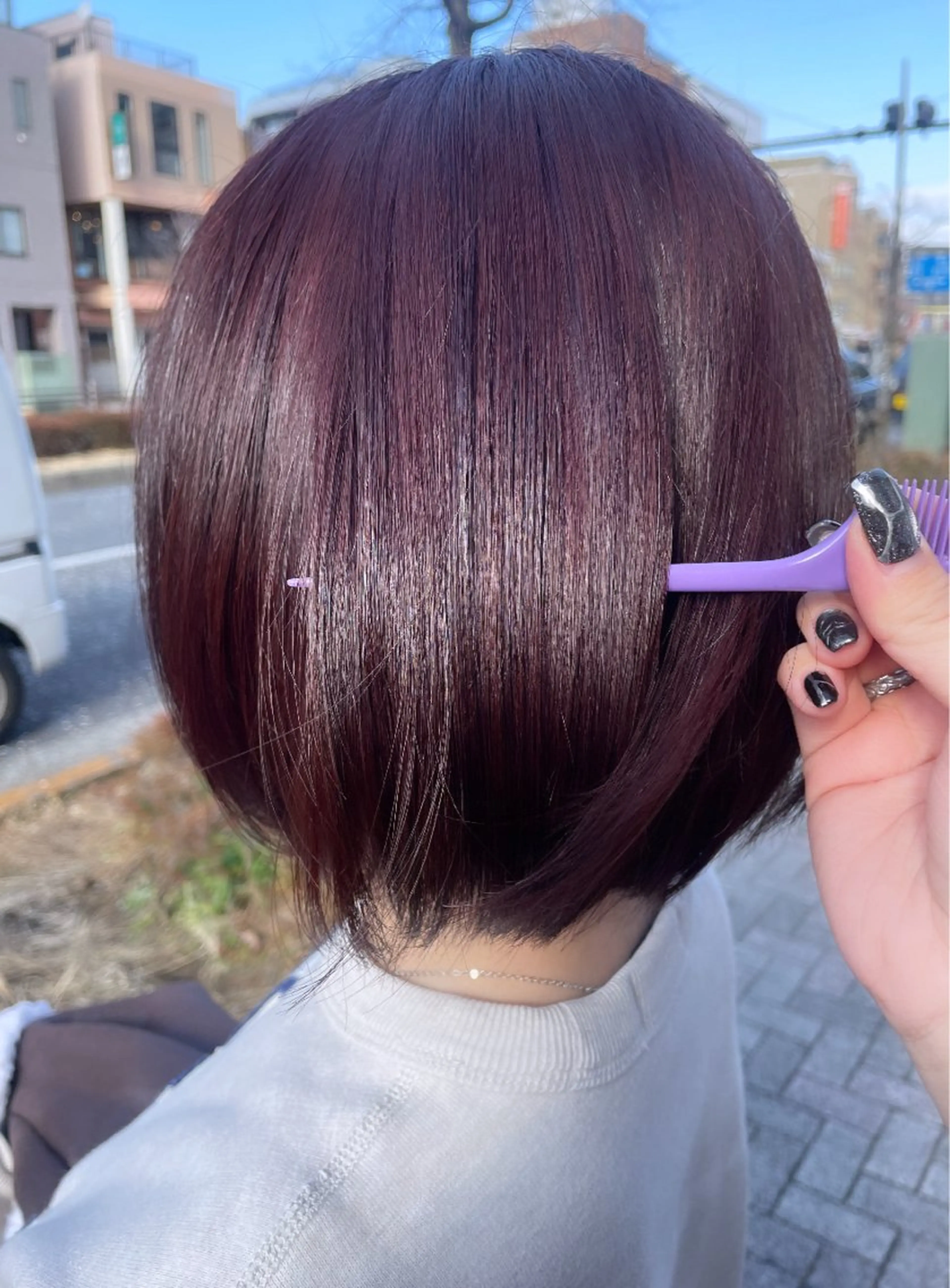 ショート カラー ヘアカラー トリートメント 💞暖色カラー 💞risaのヘアスタイル