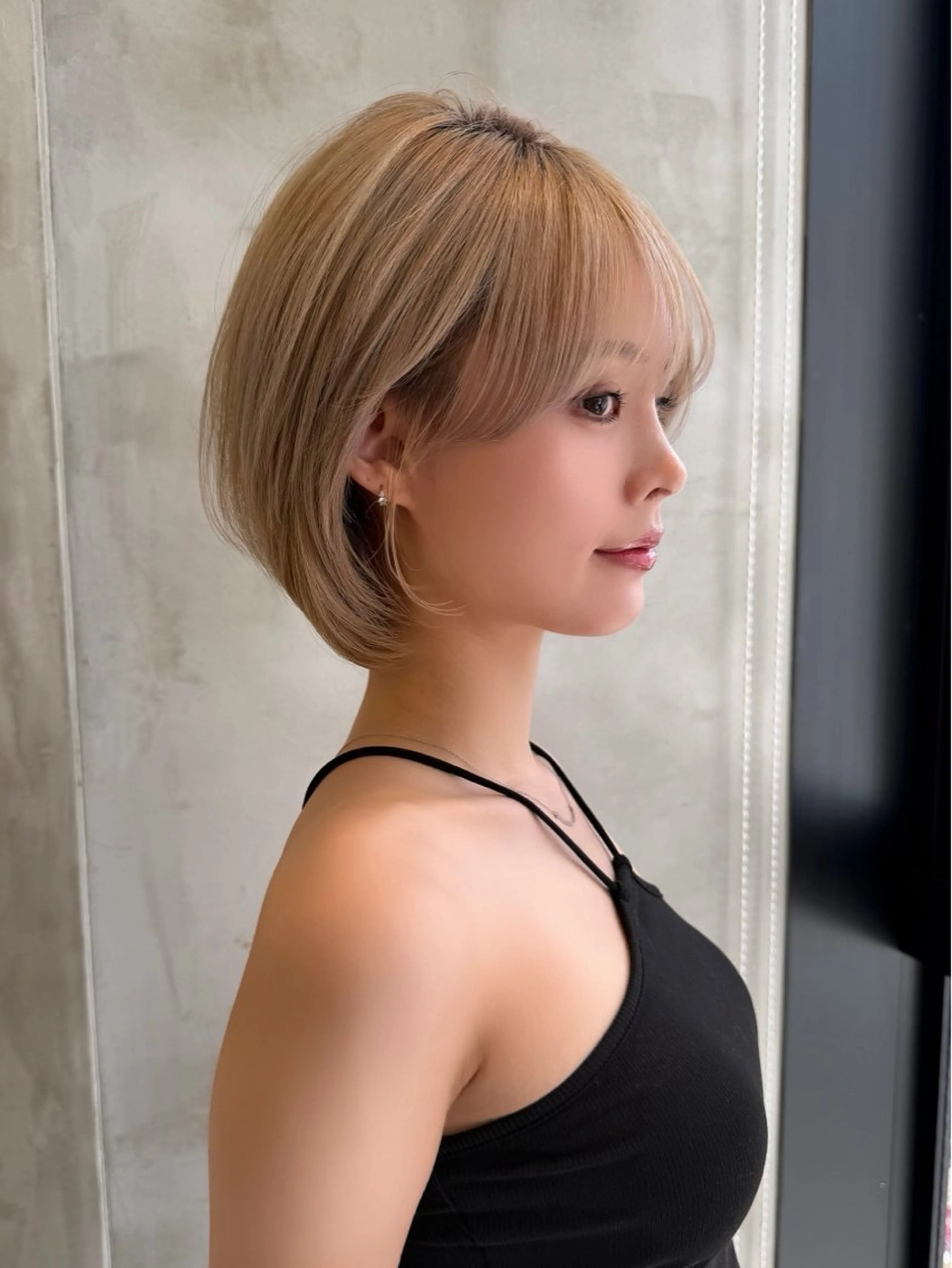 ショート カラー 透明感カラー ハイトーンカラー ボブ 小顔カット カット ヘアカラー トリートメント Lond luce心斎橋所属・🍀小川大輔🍀 ボブ/ブリーチ🥇のヘアスタイル