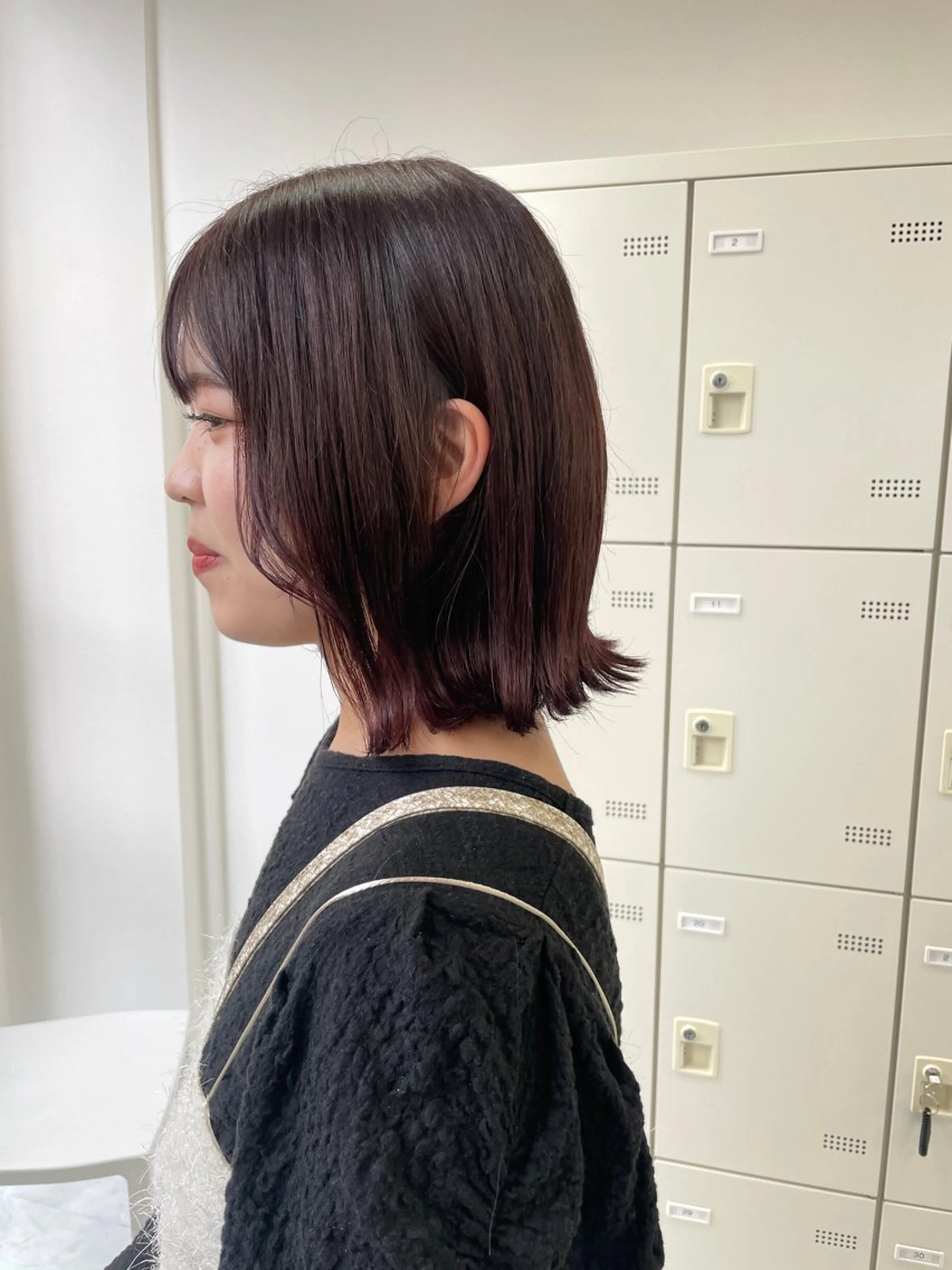 ミディアム カット ヘアカラー トリートメント MOE 福岡韓国ヘア✧︎のヘアスタイル