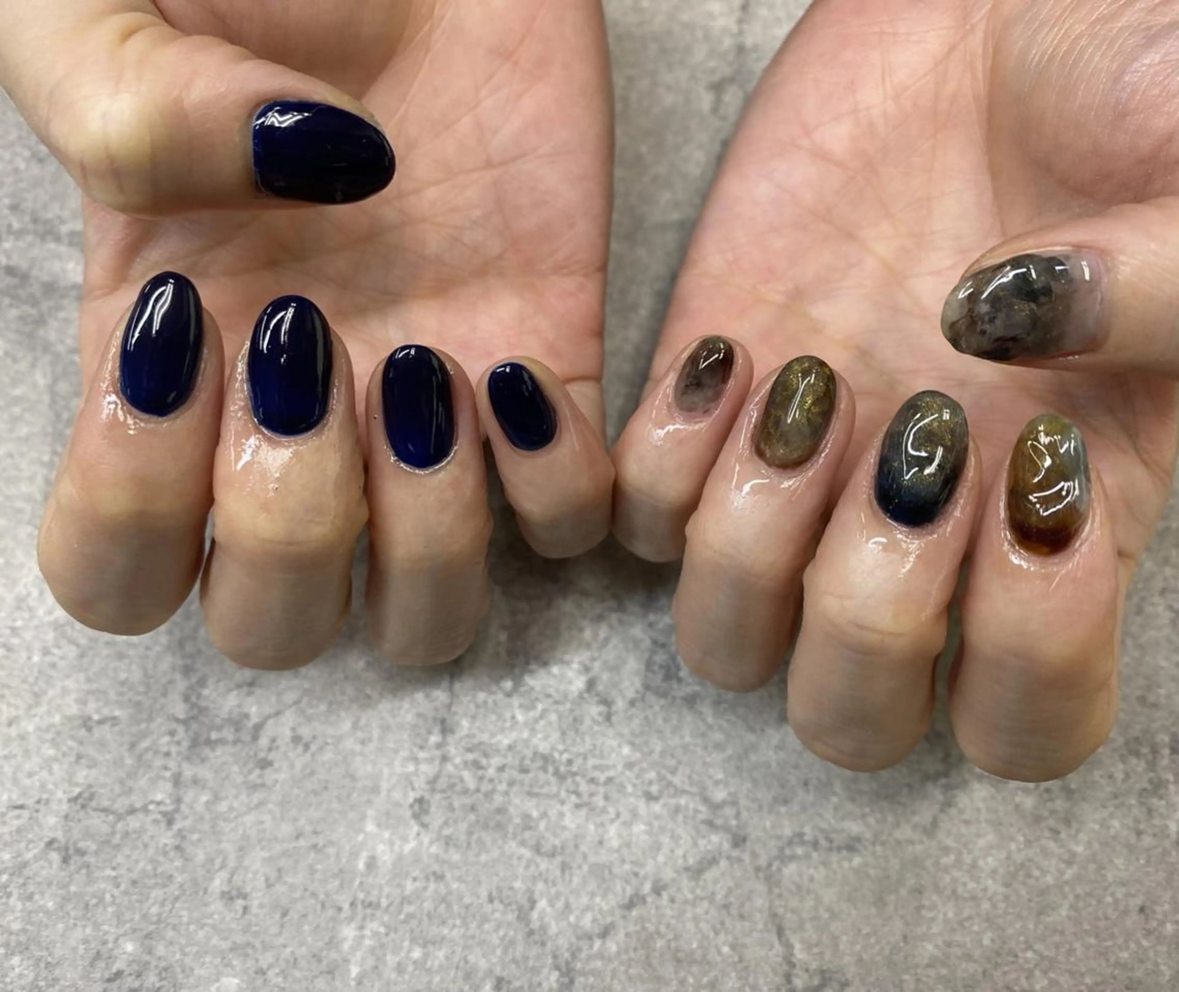 ネイル フットネイル フレンチネイル グラデーション キラキラネイル 韓国ネイル FASTNAIL PLUS 新宿店のネイルデザイン