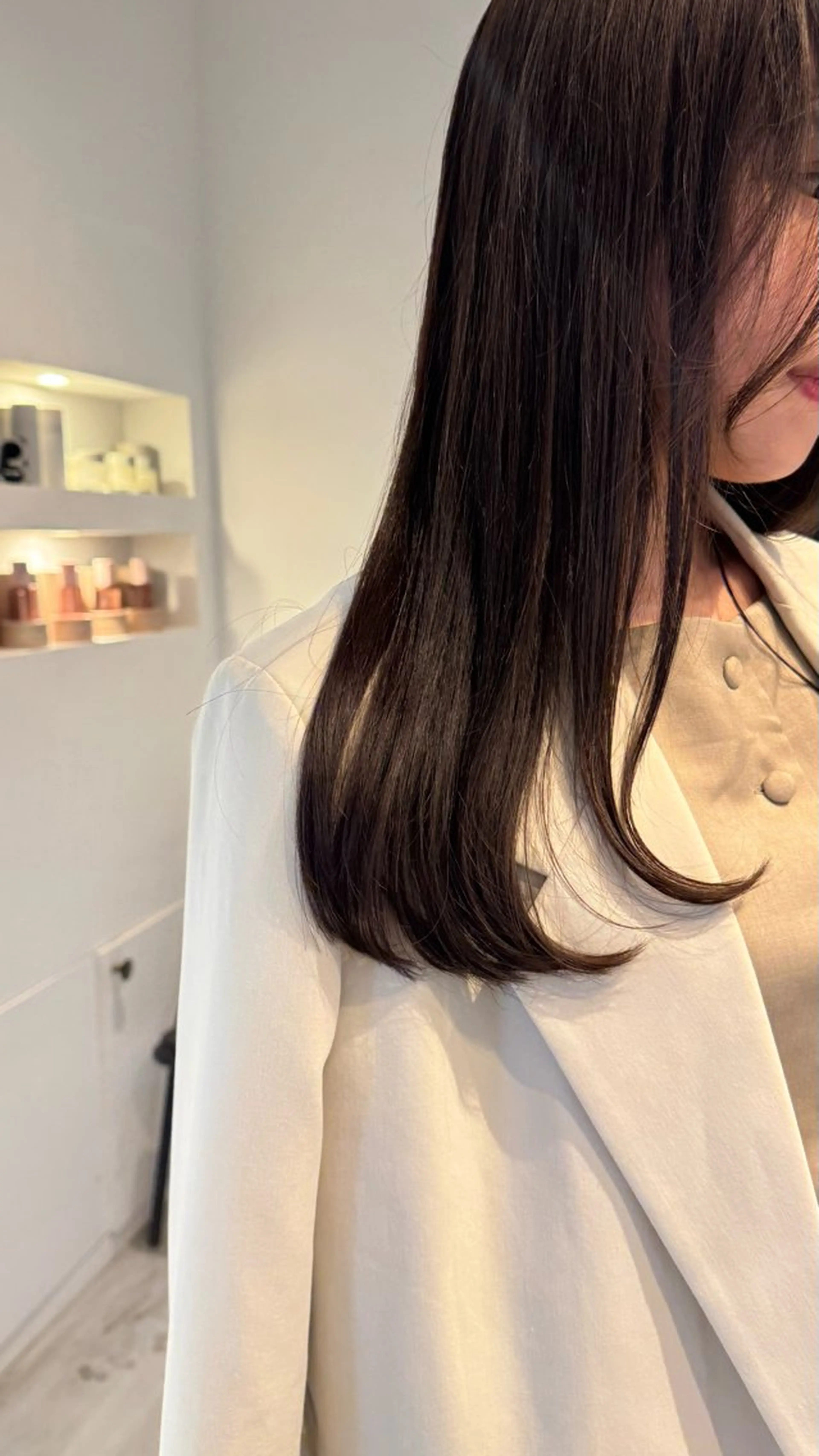 ロング カラー ラベンダーカラー 華奈/オリーブ/ ベージュ/抜け感🥣のヘアスタイル