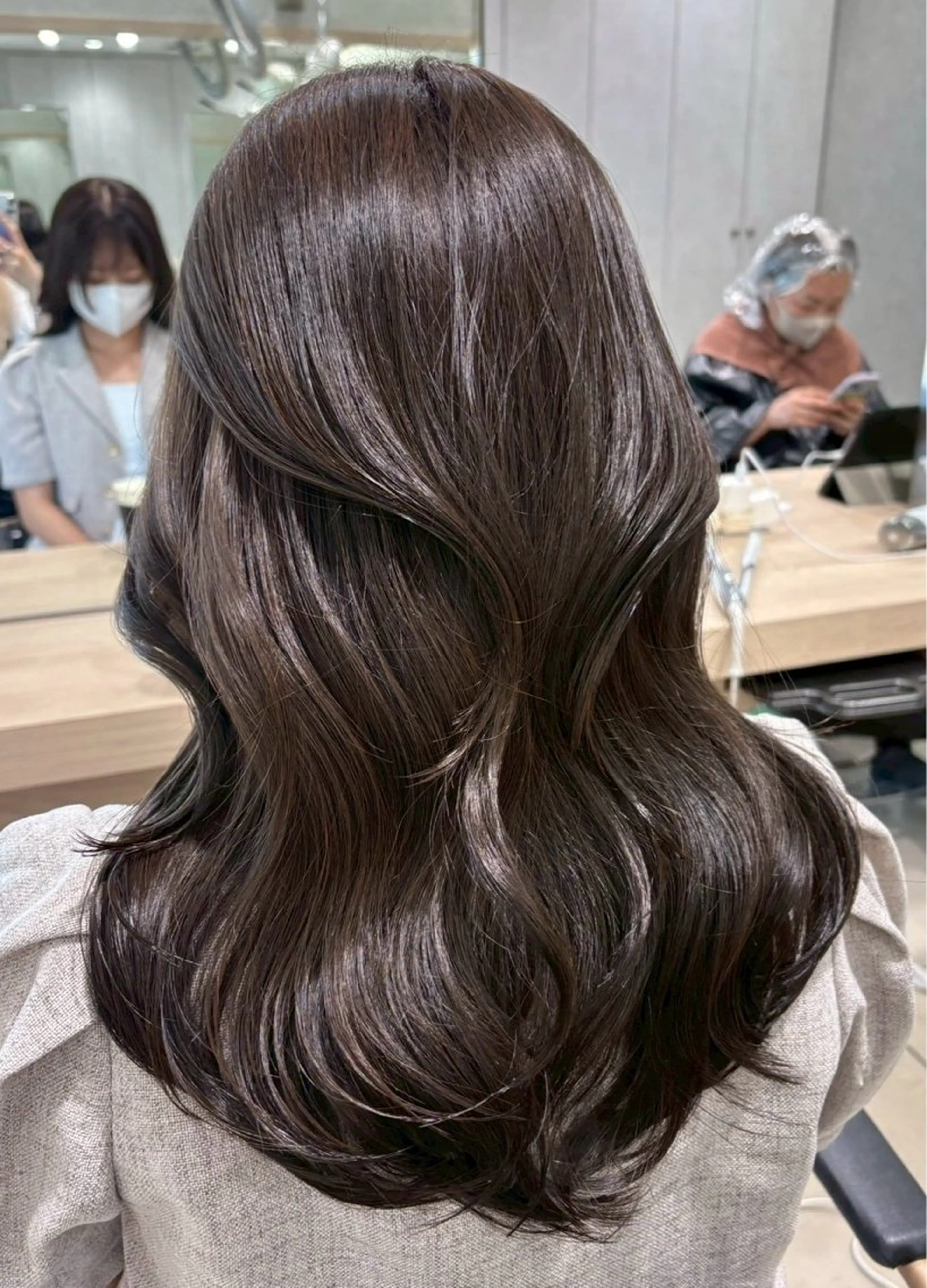 【♡⃘ワンカラー＋ブロー】ロング料金なし×の写真