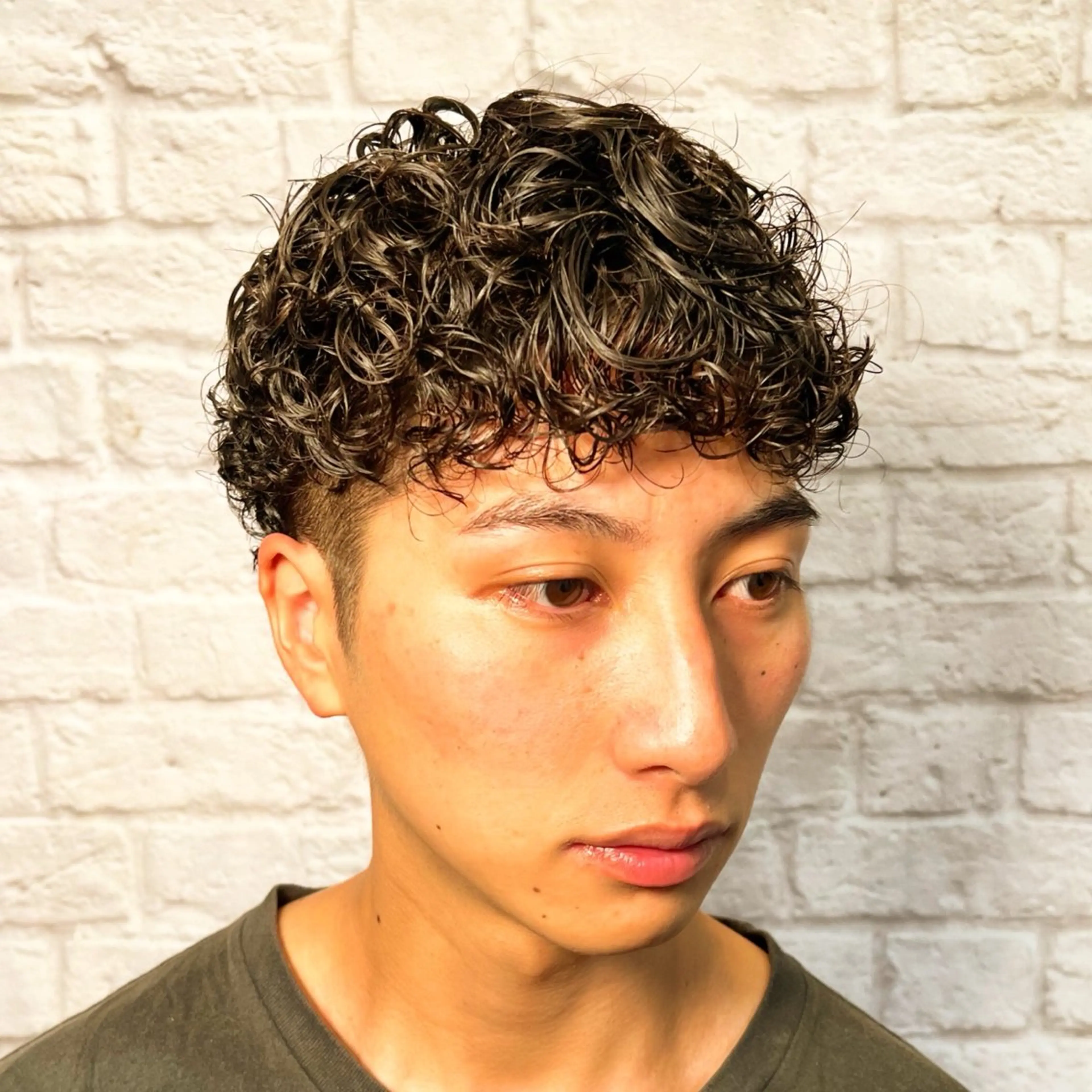 ショート カラー パーマ ヘアアレンジ メンズ カット パーマ メンズカット/パーマ 山崎航平💈のヘアスタイル