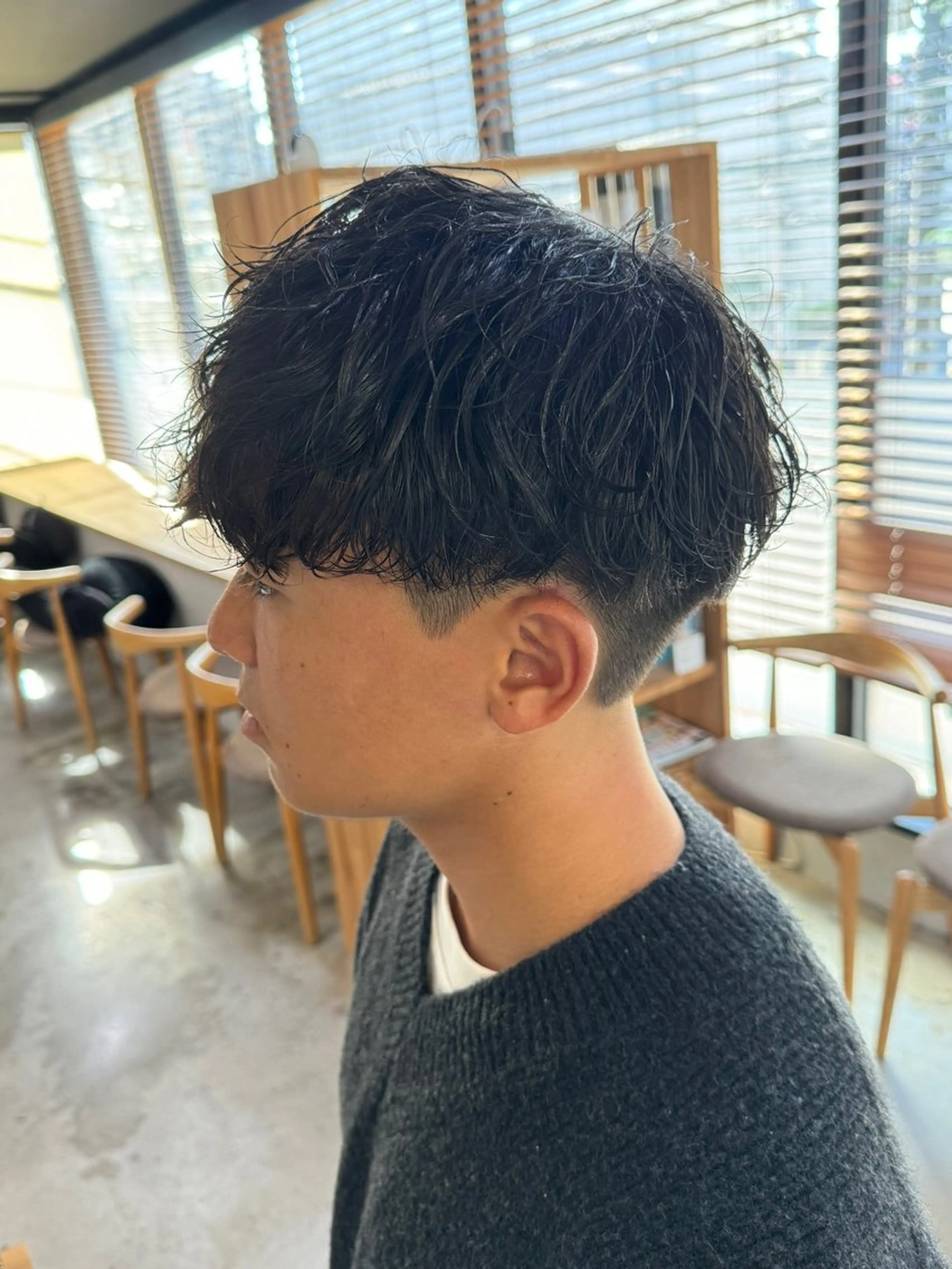 メンズ カット パーマ アキト/ メンズ/透明感暗髪のヘアスタイル