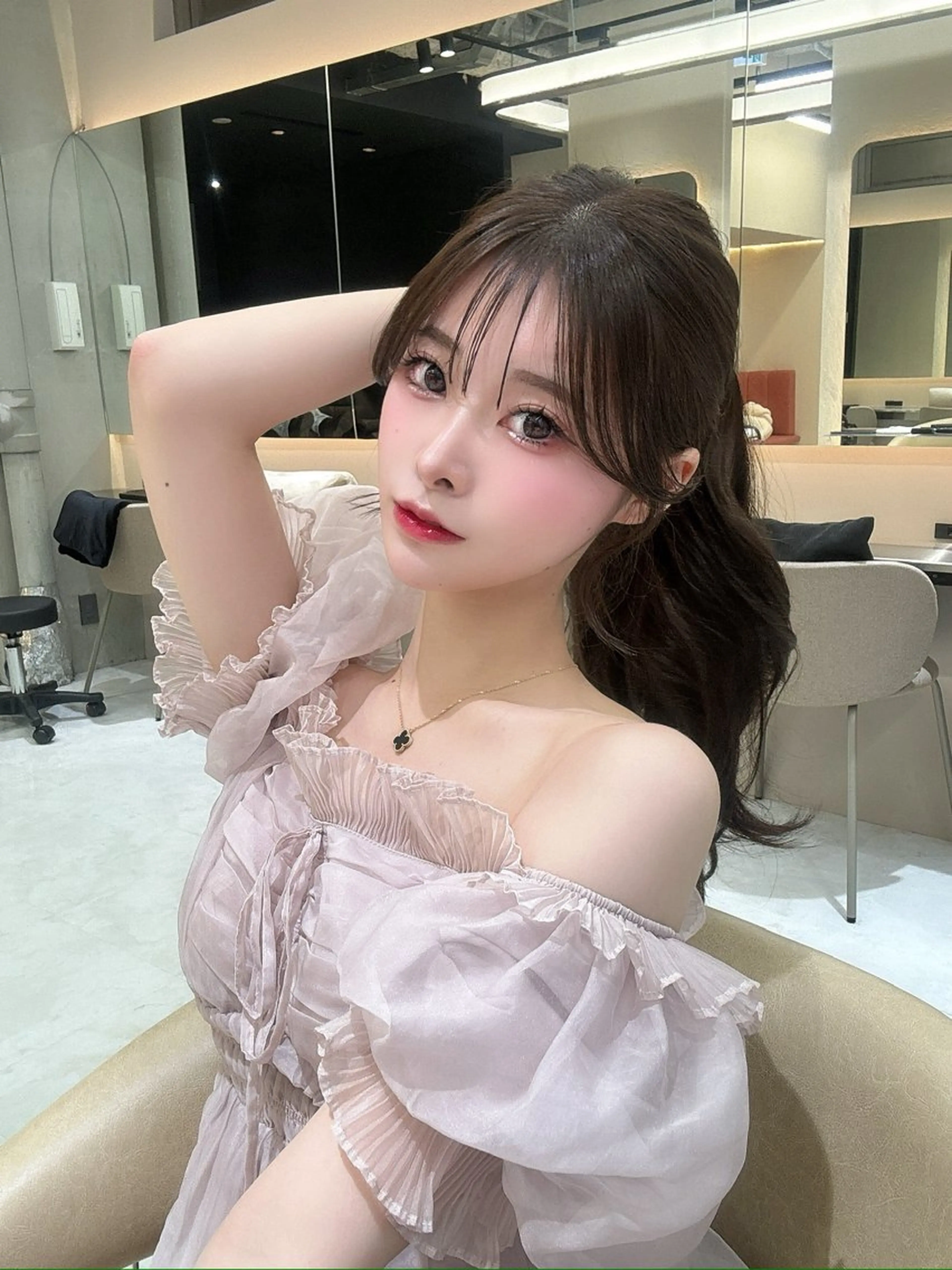 ロング カラー ブリーチ 縮毛矯正 トリートメント カット 縮毛矯正 トリートメント 🫧髪質改善 講師🫧🍎幹細胞のヘアスタイル