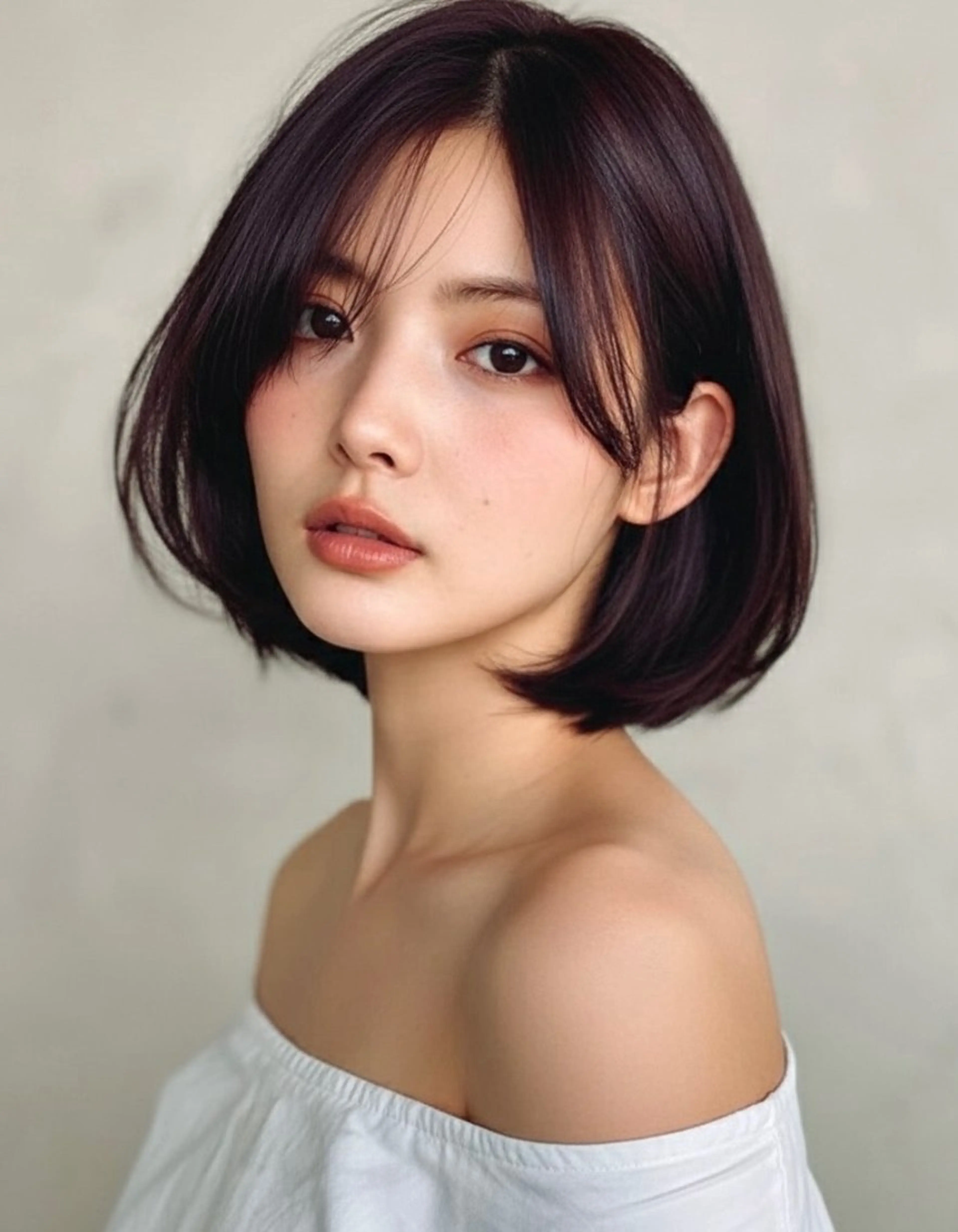 ショート ボブレイヤー ボブ レイヤーカット カット ヘアカラー トリートメント ⭐️韓国髪質改善 レイヤー⭐️亀山努のヘアスタイル