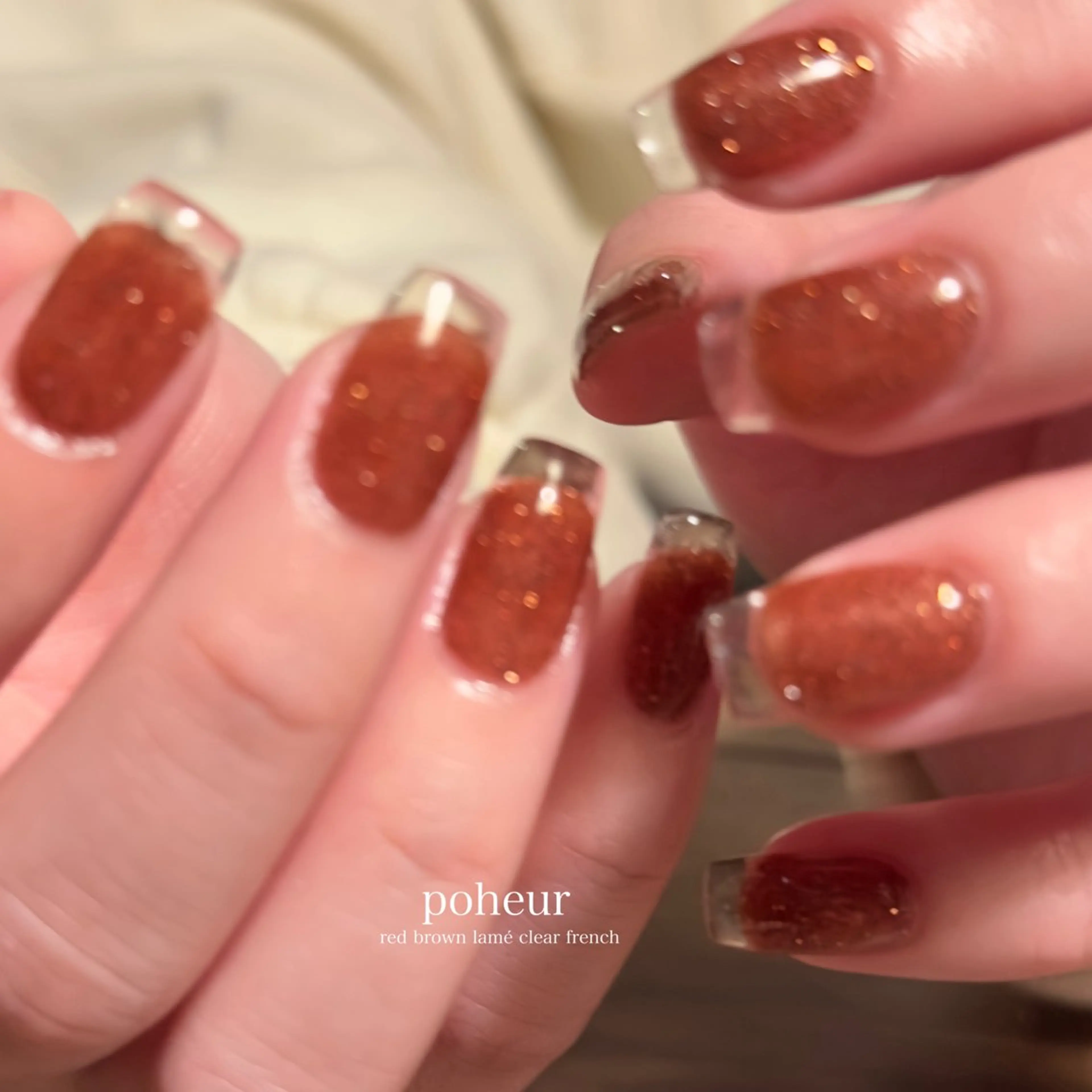 ネイル クリアネイル フレンチネイル ハンドネイル mio _POHEURのネイルデザイン