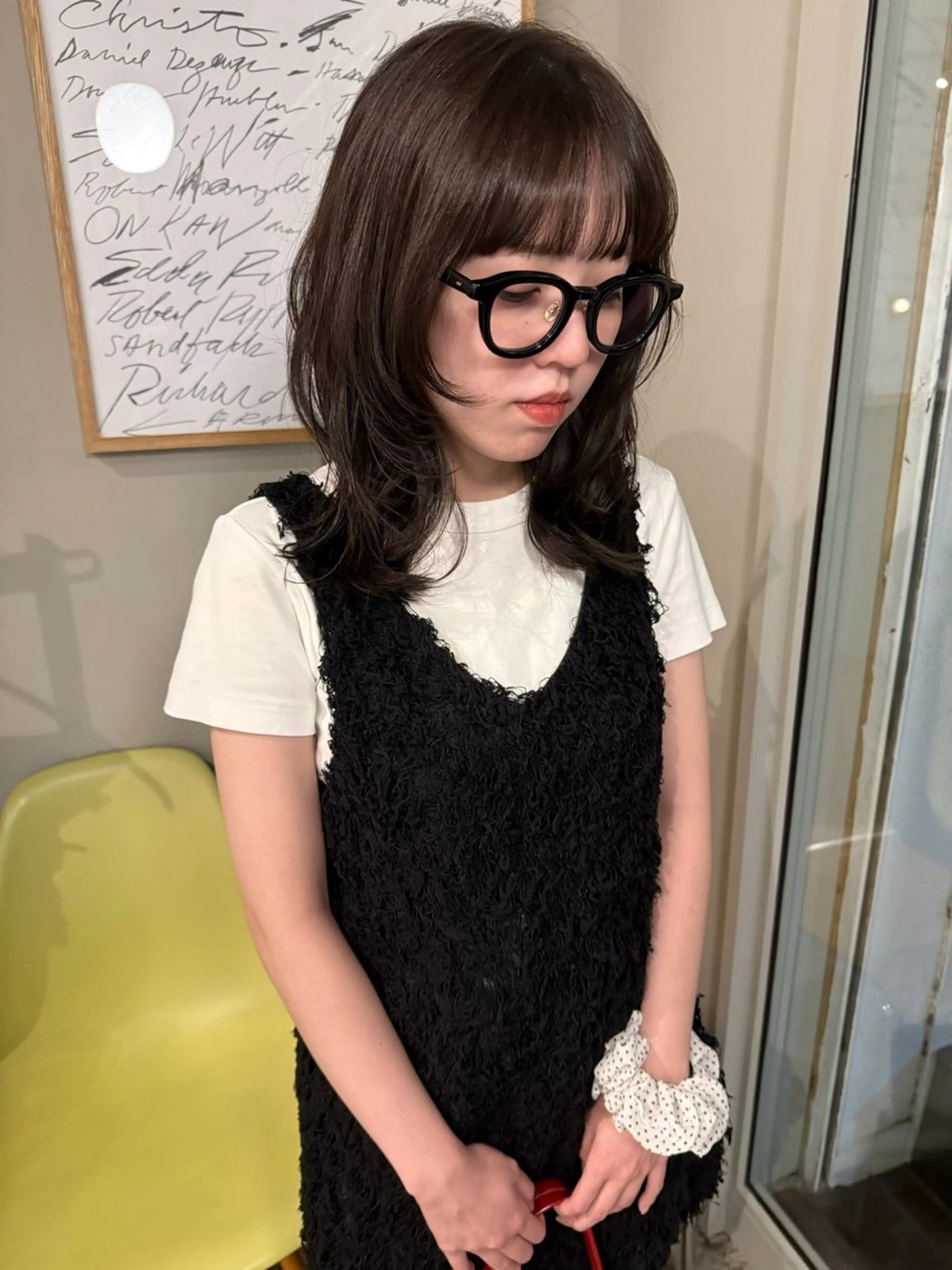 ミディアム カラー 透明感カラー レイヤーカット カット ヘアカラー トリートメント muku所属・ボブ/パーマ /muku サリのヘアスタイル