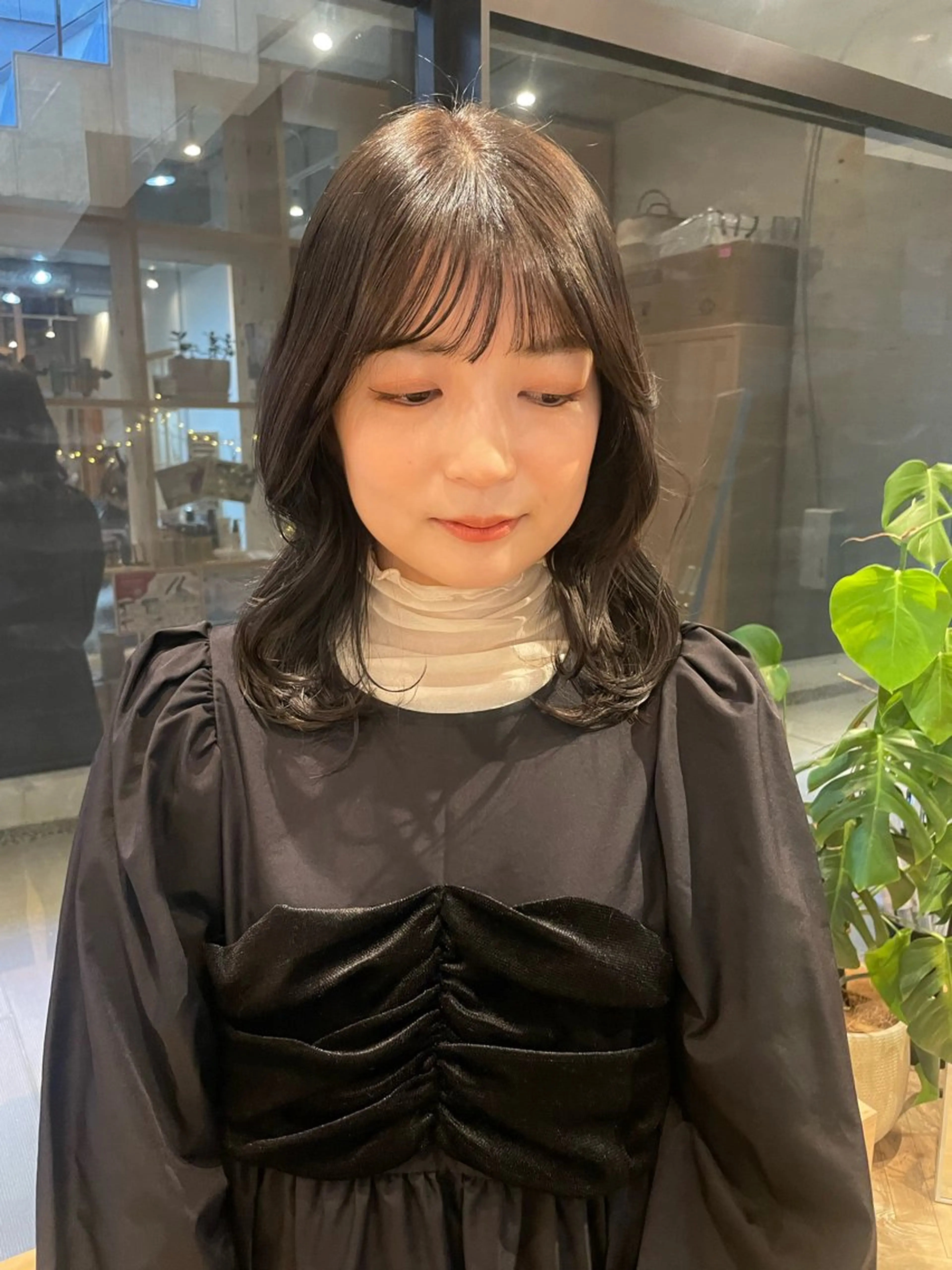 セミロング 似合わせ/ベージュ /レイヤー/りほ🤍のヘアスタイル