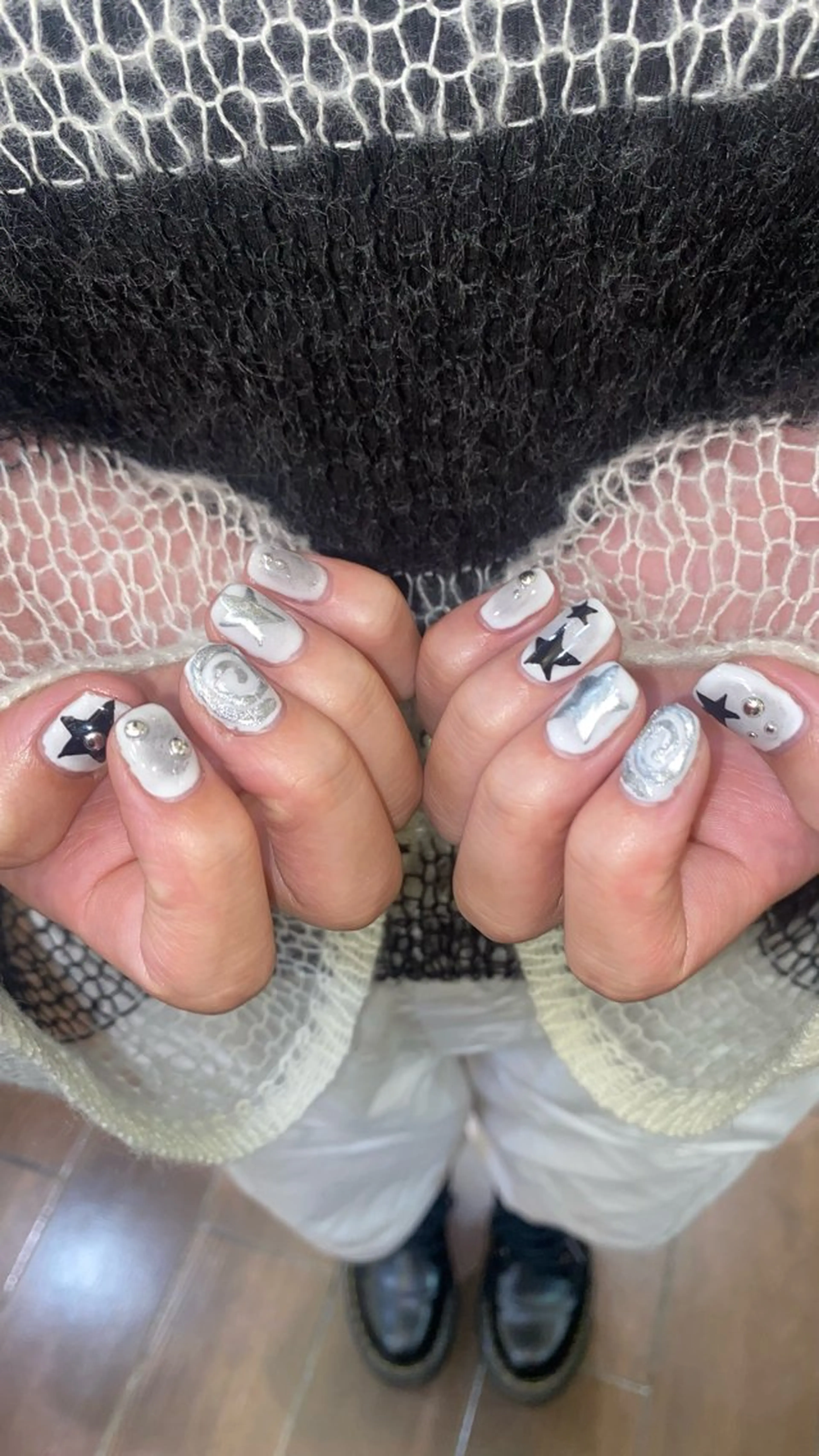 メンズ ネイル メンズブリーチ メンズハイライト メンズハイトーン メンズインナーカラー メンズ韓国風 ハンドネイル designcolo r/似合わせNOKAのヘアスタイル