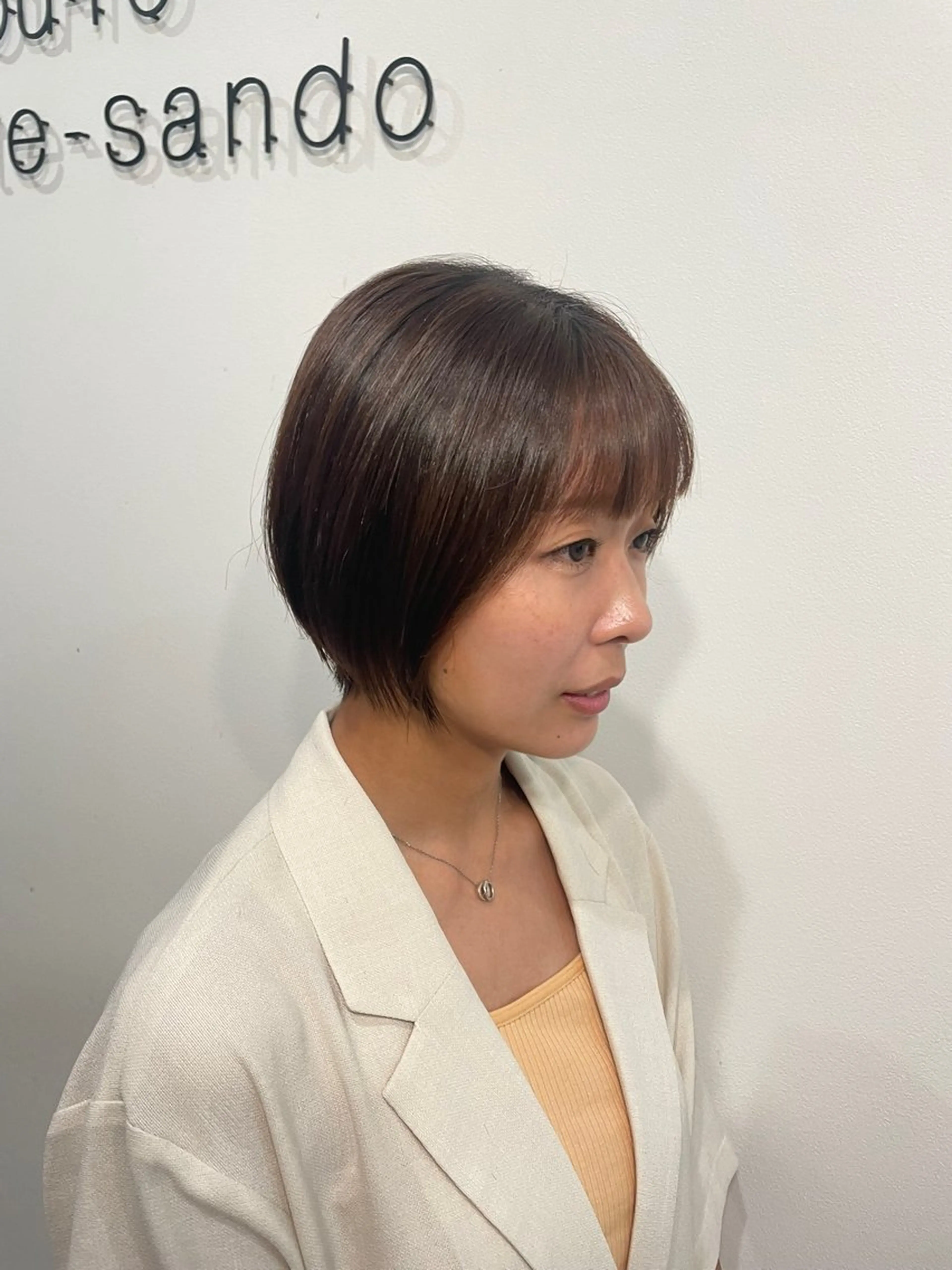 ショート 顔周りカット 似合わせカット ショートヘア 小顔カット ayano 🌱のヘアスタイル