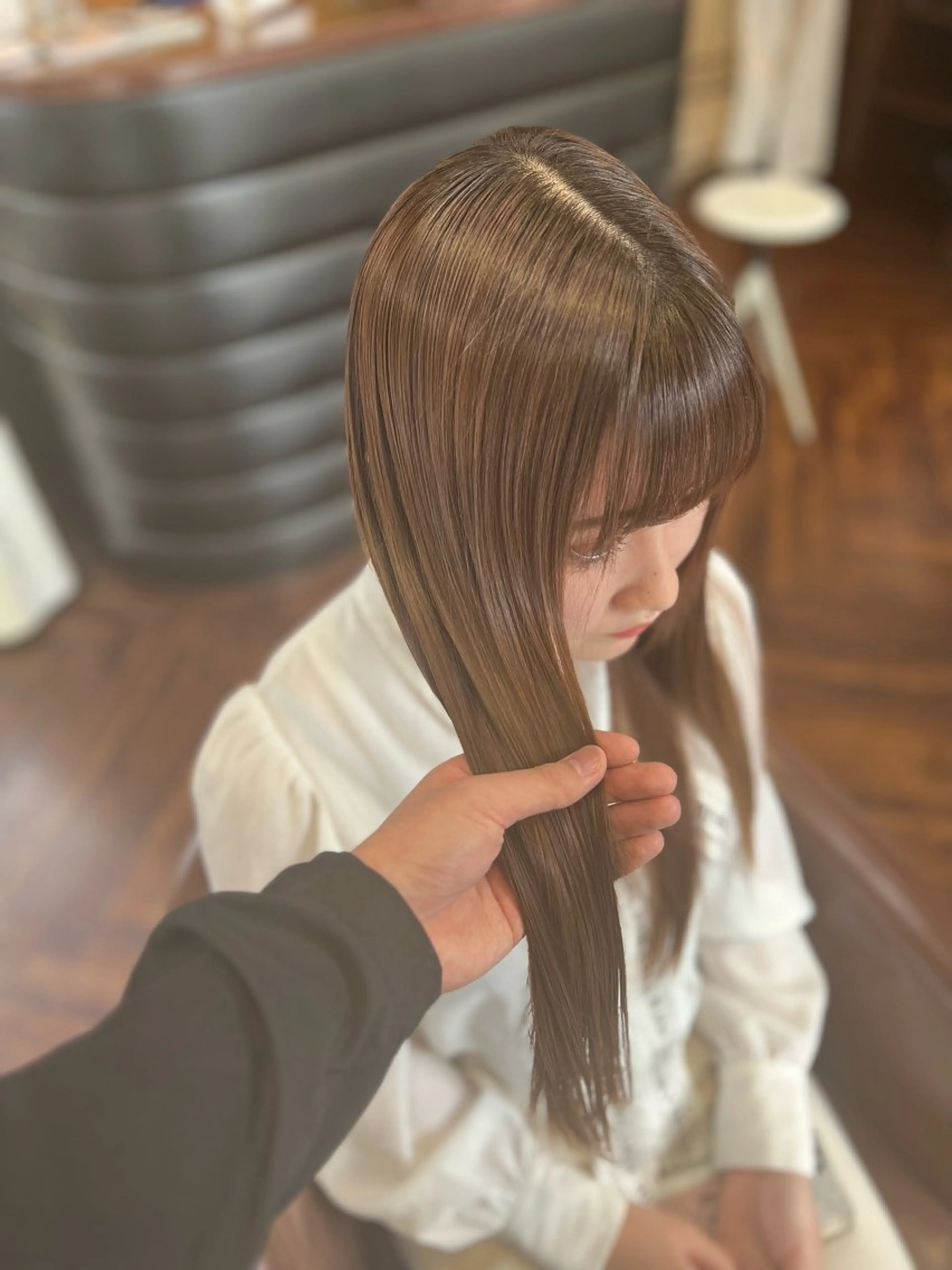 ロング 髪質改善 カット 縮毛矯正 トリートメント うる艶髪質改善 🫧天神／今泉🫧のヘアスタイル