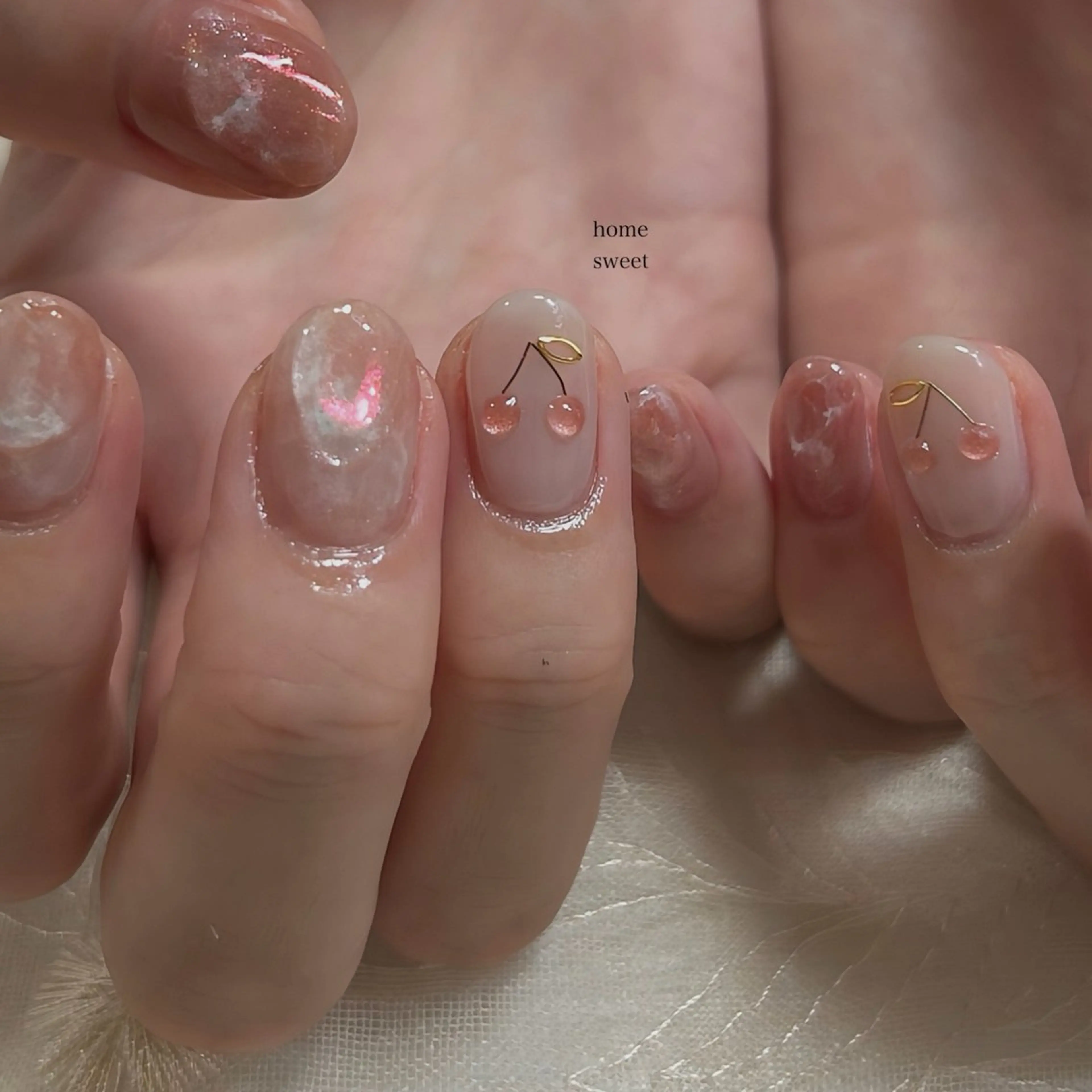ショート ハンドネイル ショートネイル. Home sweetのネイルデザイン