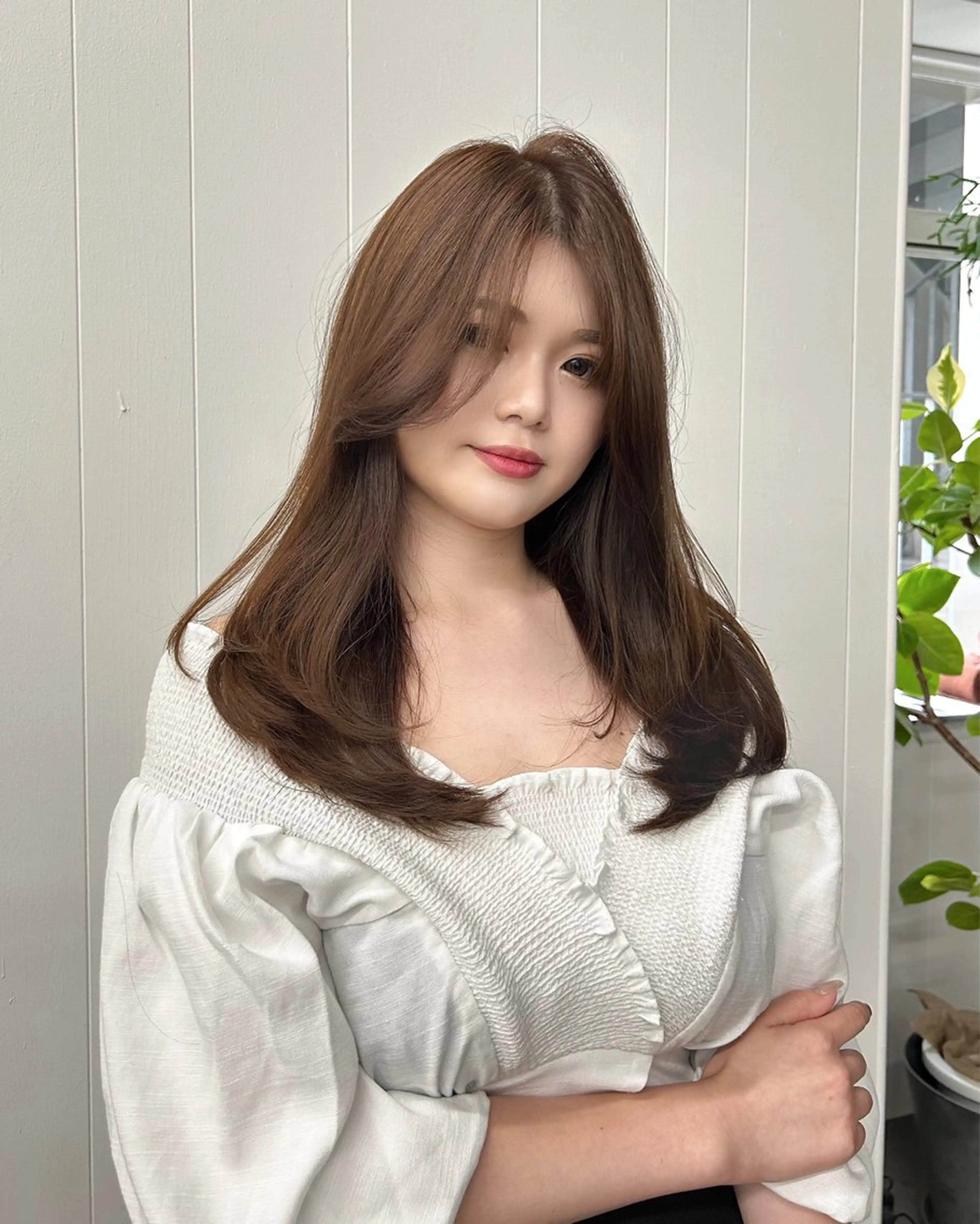 ロング レイヤーカット Lien by kiitos所属・韓国ヘア×レイヤー カット/上田丈也のヘアスタイル