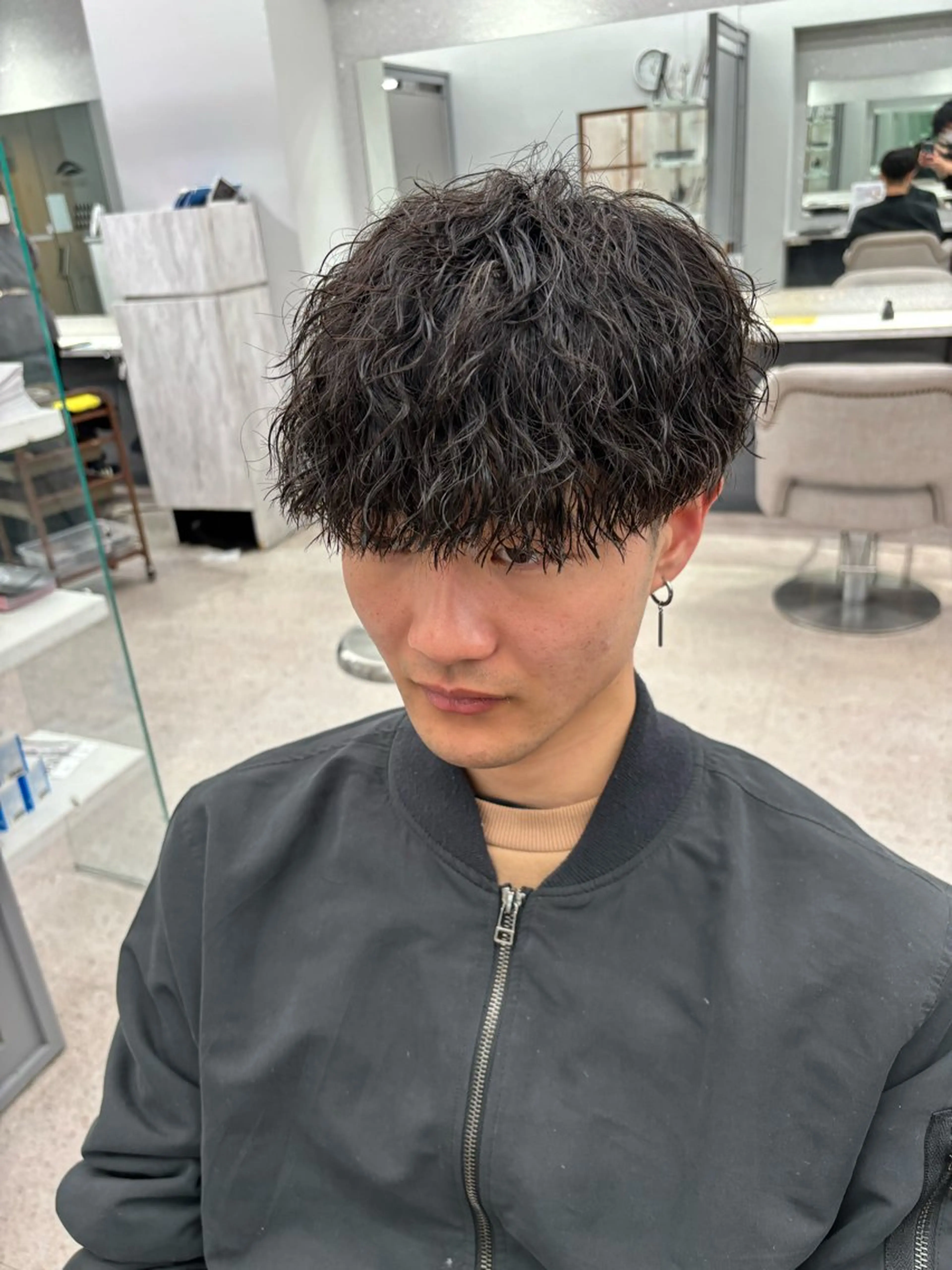 パーマ メンズ カット パーマ 🍐シャドウパーマ メンズ特化/守岡🍐のヘアスタイル