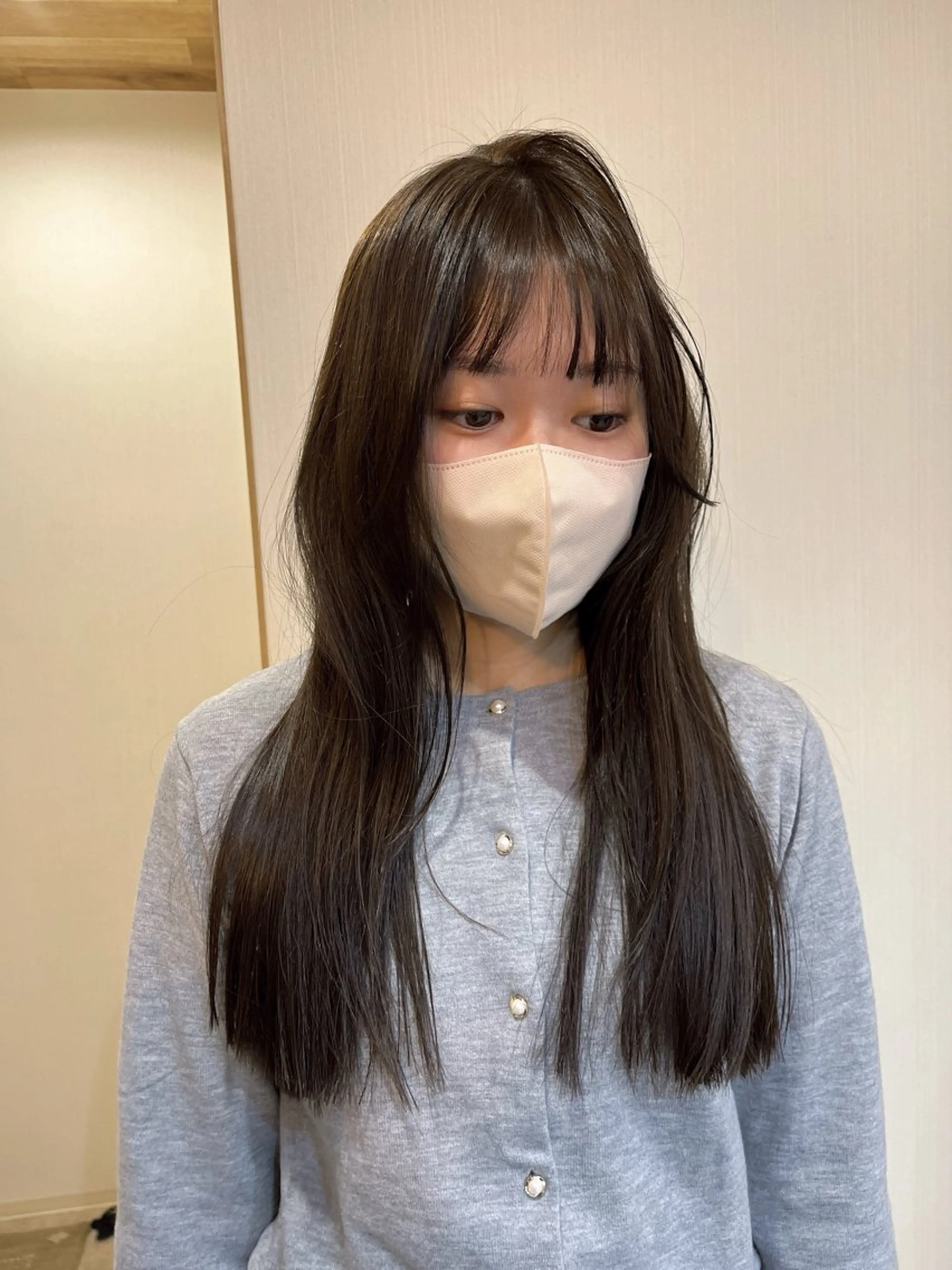 ロング カラー 下石怜子/レイヤー/ 透明感カラーのヘアスタイル