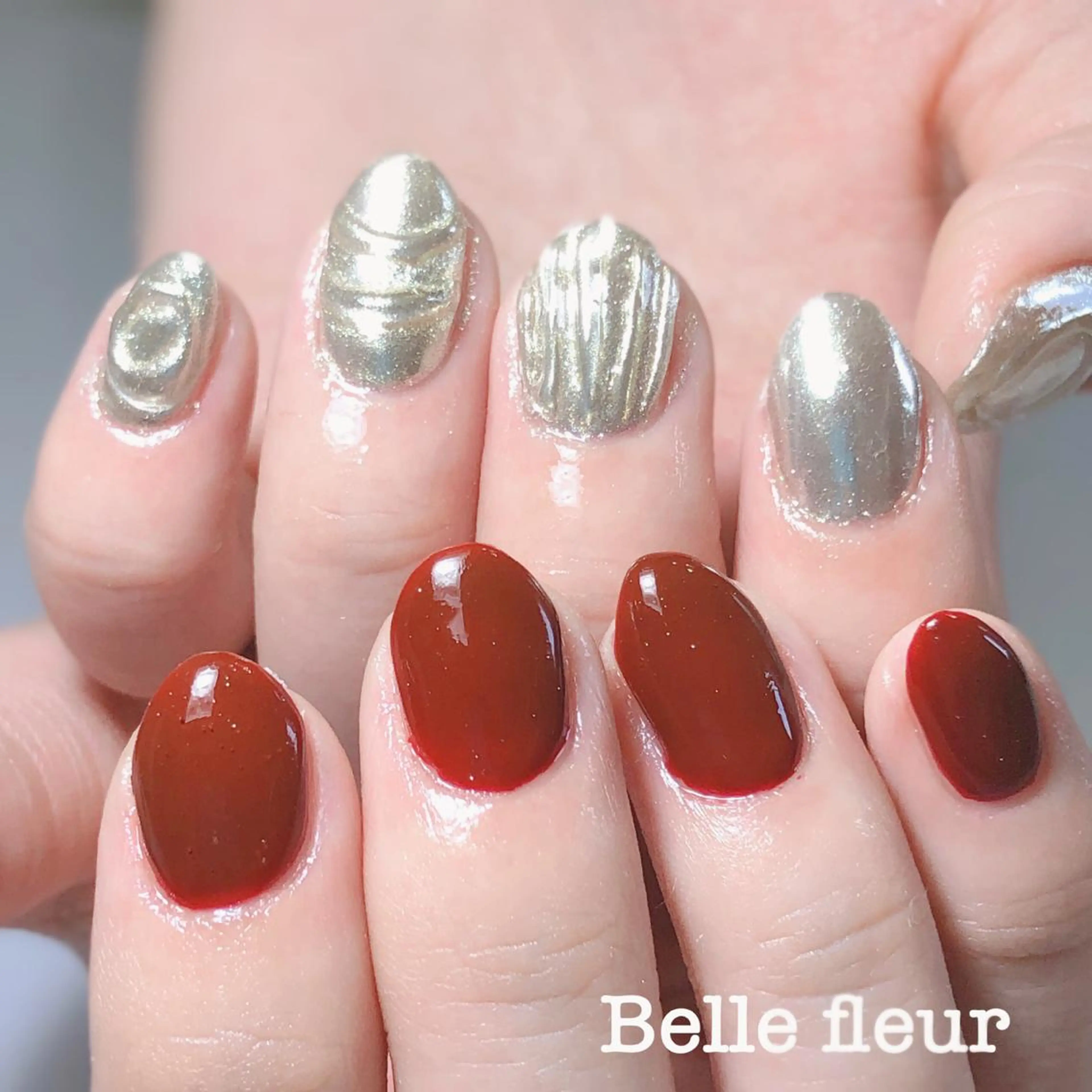 ショート ネイル Belle fleurのネイルデザイン