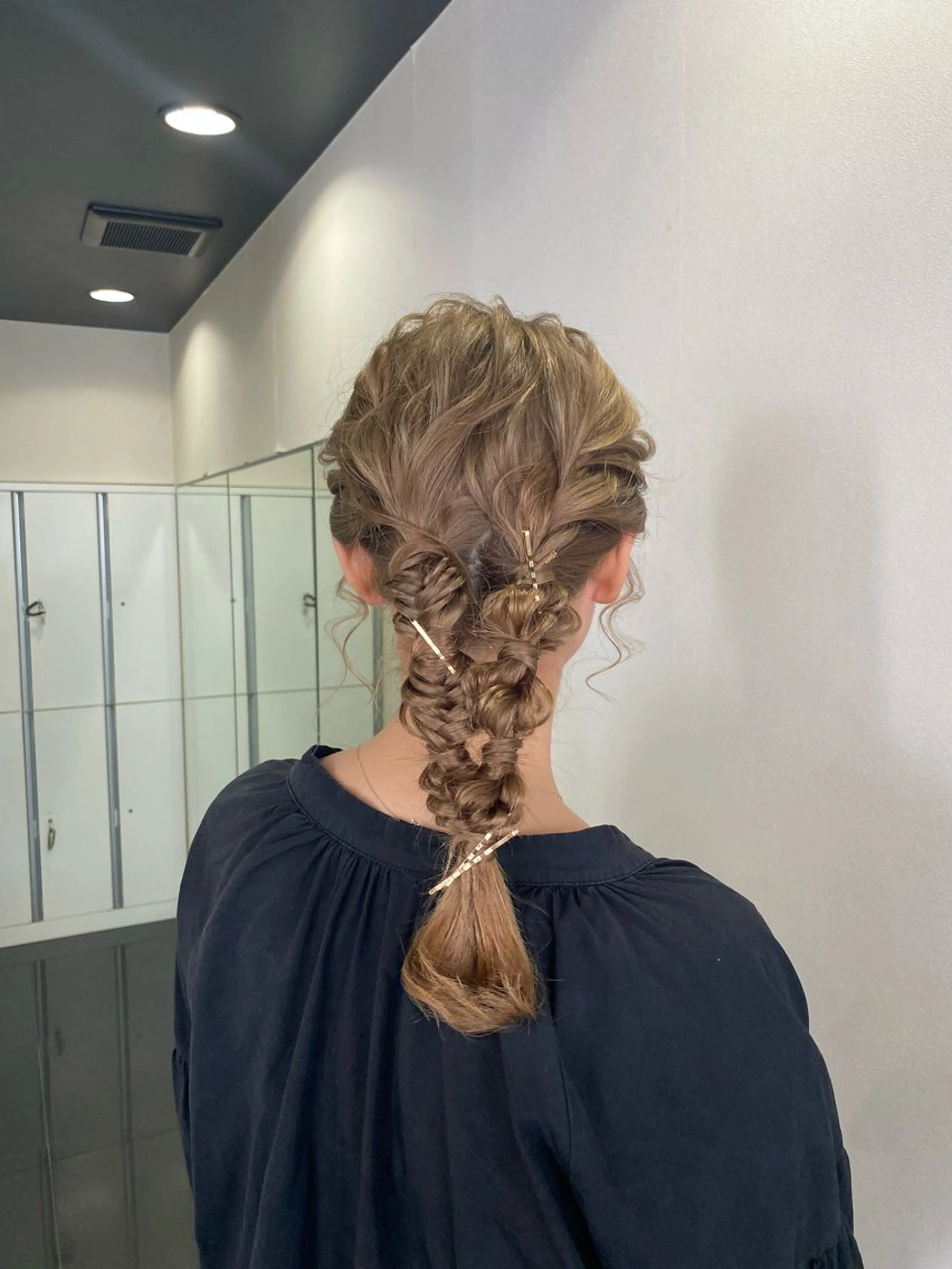 ロング ヘアアレンジ 暖色カラー /ヘアアレンジ/花鈴のヘアスタイル