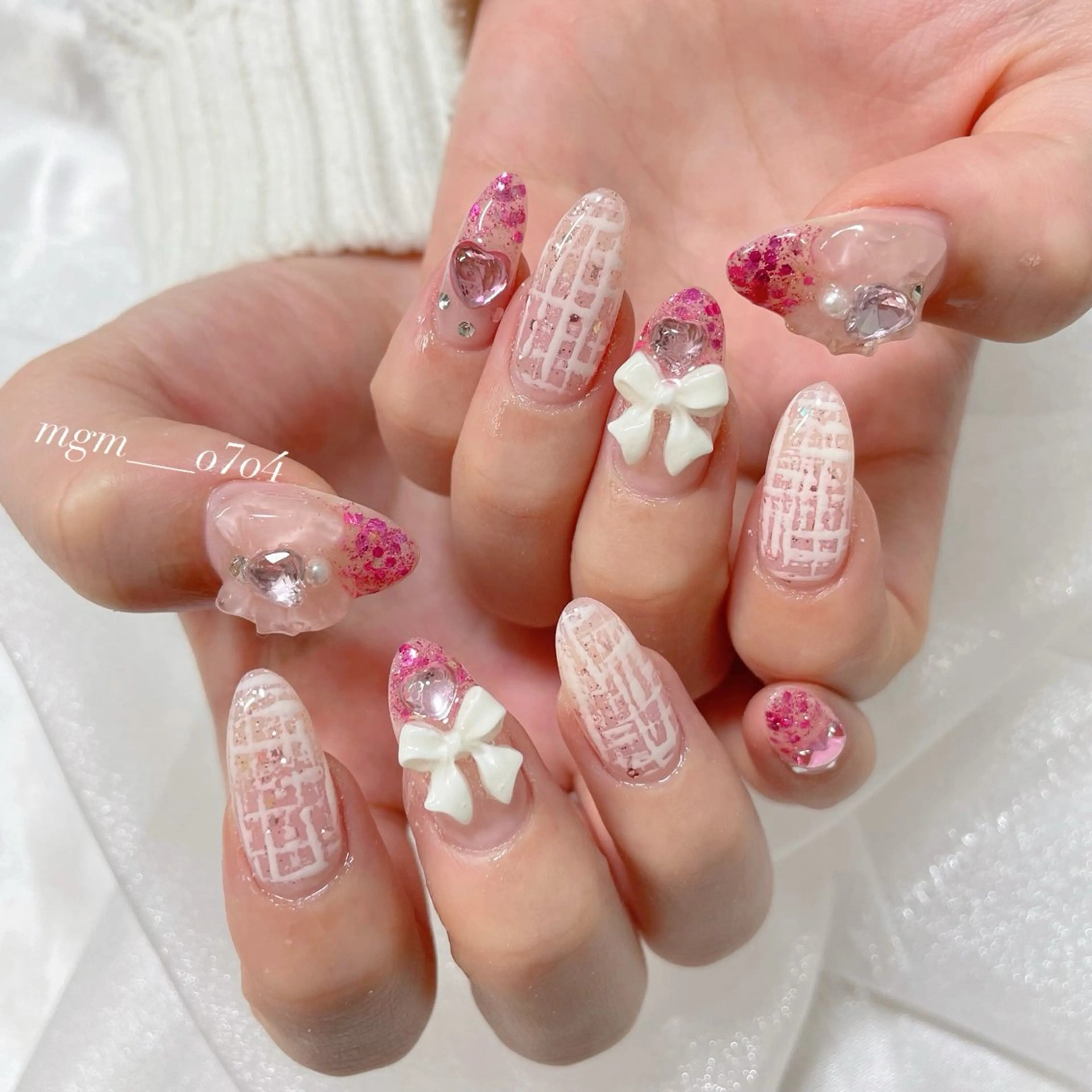 ネイル ハンドネイル ハンドケア MoON...❤︎ MeGuのネイルデザイン