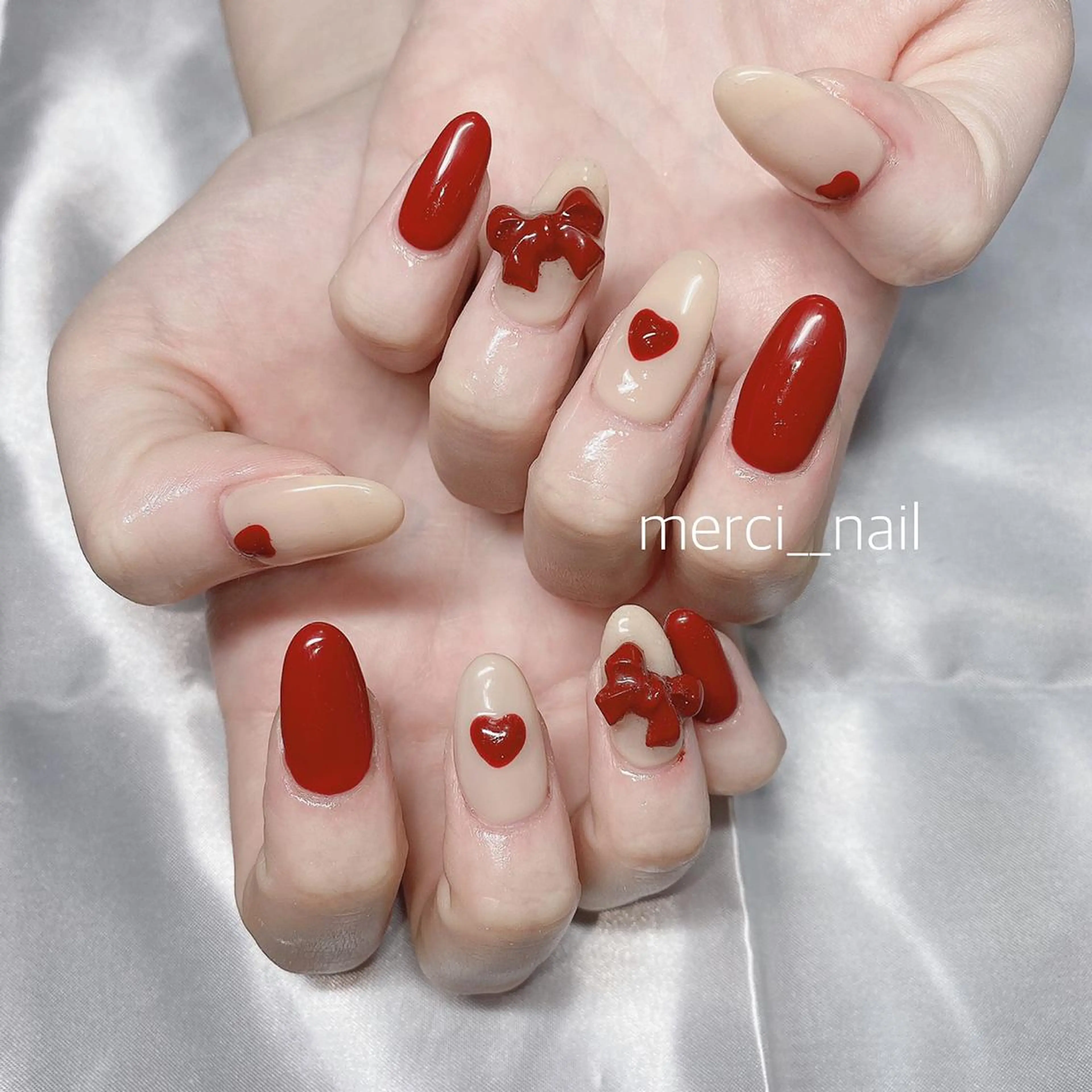 ネイル クリアネイル フラッシュネイル フレンチネイル 韓国ネイル マグネットネイル merci nail所属・merci nailのネイルデザイン