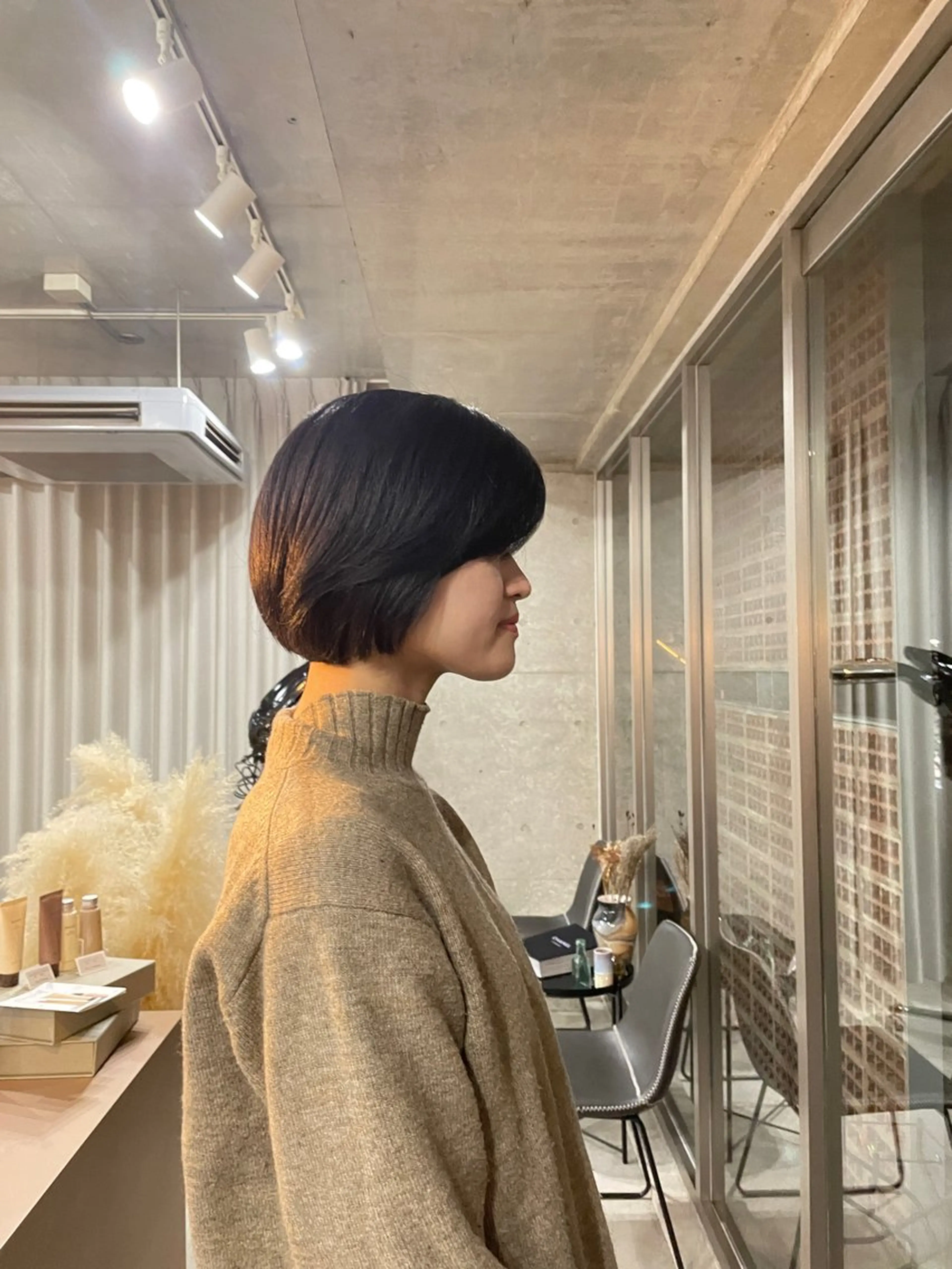 ショート カラー パーマ カット パーマ 表参道/髪質改善・ 透明感 colorのヘアスタイル