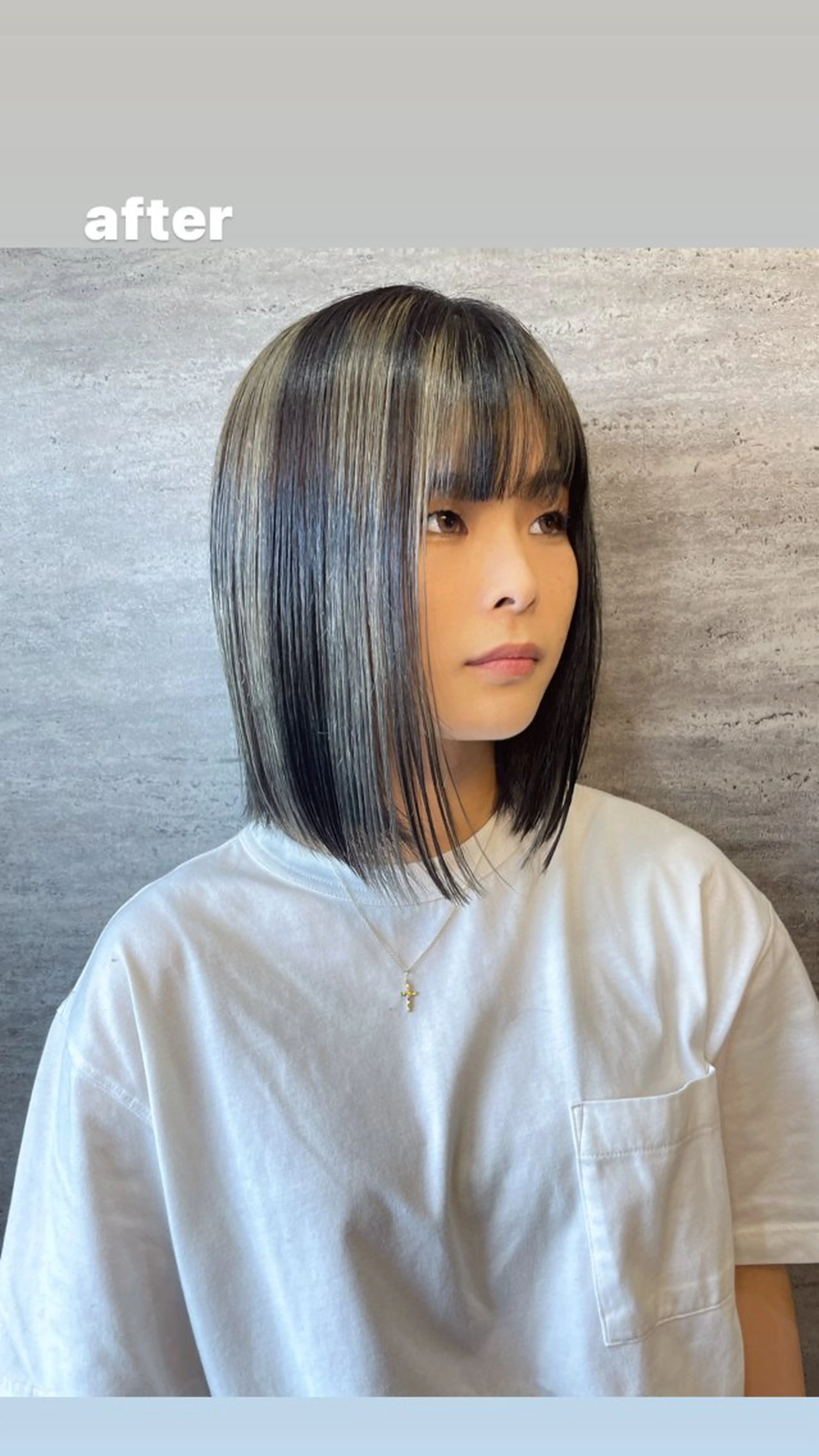 ミディアム JIEN MIUのヘアスタイル