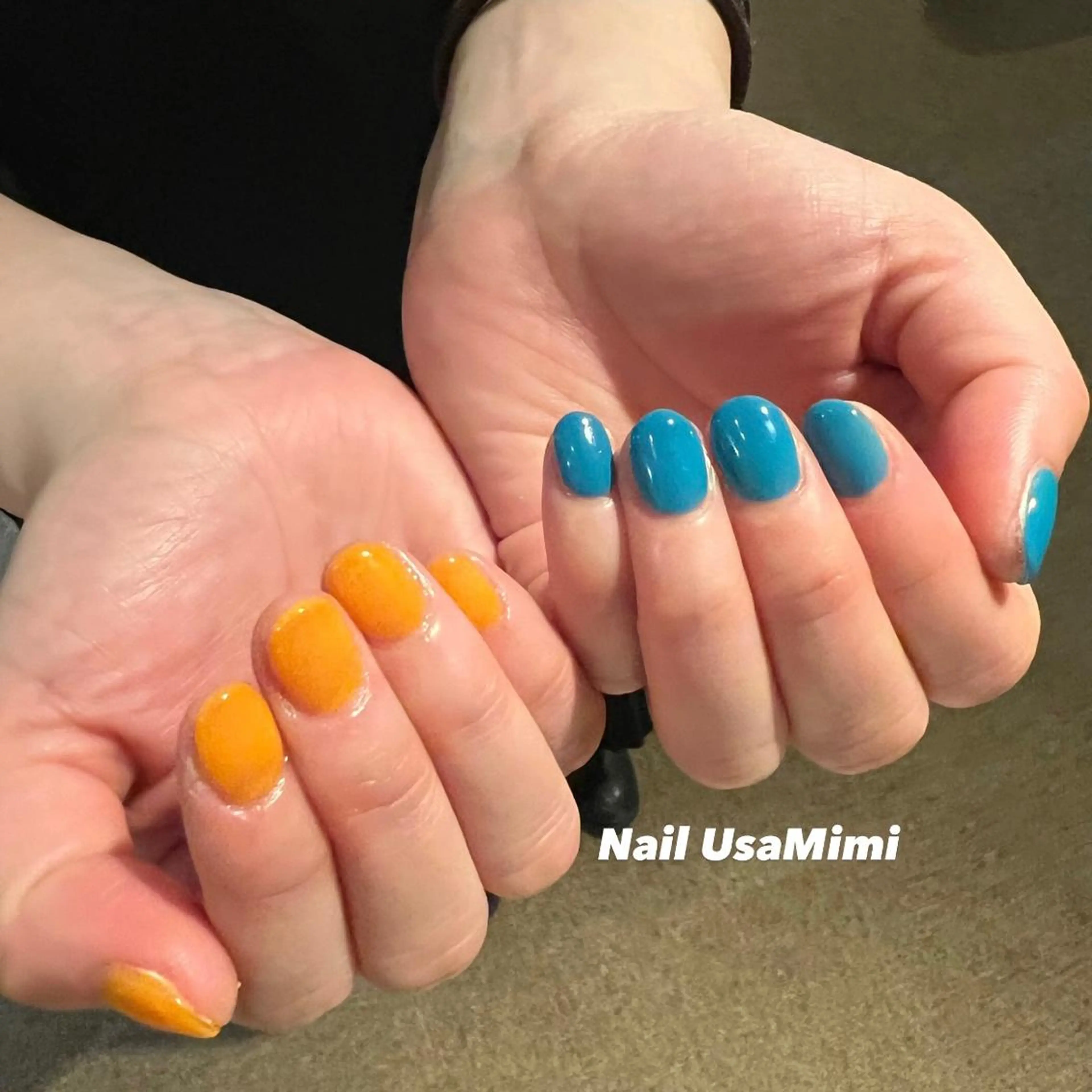ネイル フットネイル ジェルネイル マグネットネイル 持ち込み ニュアンスネイル 本町ネイルNail UsaMimiのネイルデザイン