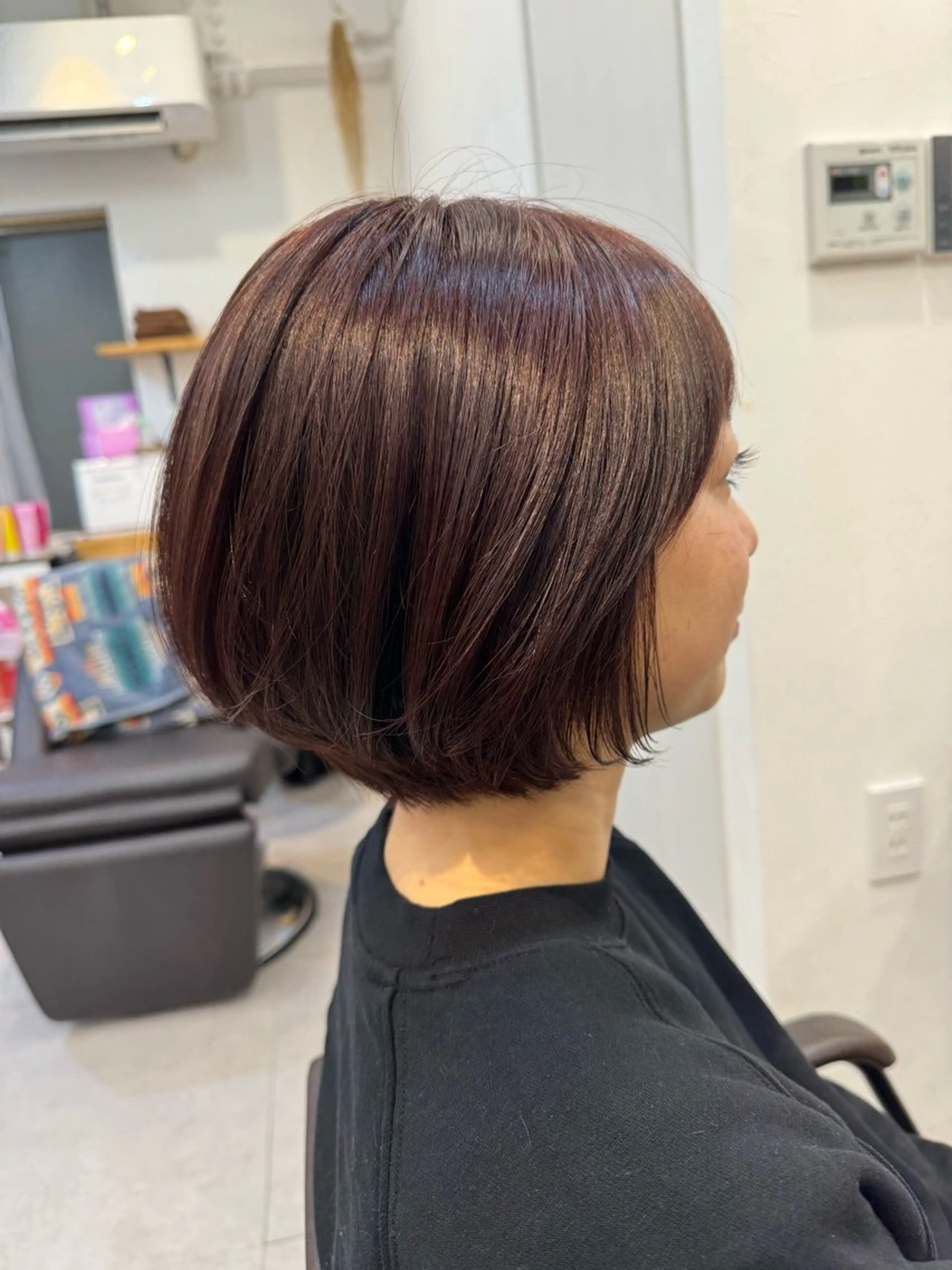 ショート カラー ショートボブ ボブ ショートヘア カット ヘアカラー トリートメント Dxxxx III所属・女性目線の大人 メンズ*Ayakaのヘアスタイル