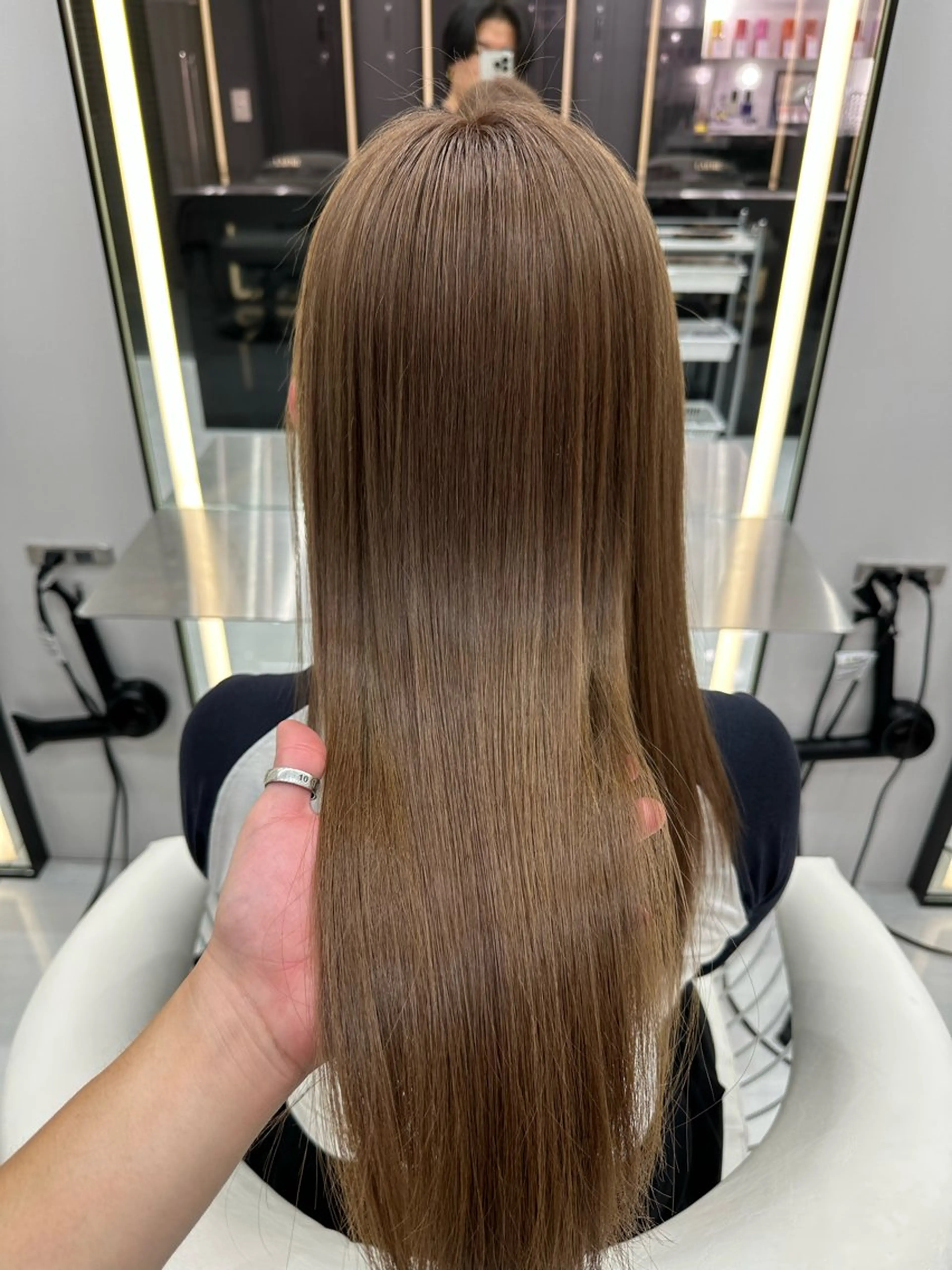 ロング カット ヘアカラー トリートメント 新宿/韓国レイヤー/ 髪質改善/佐藤航のヘアスタイル