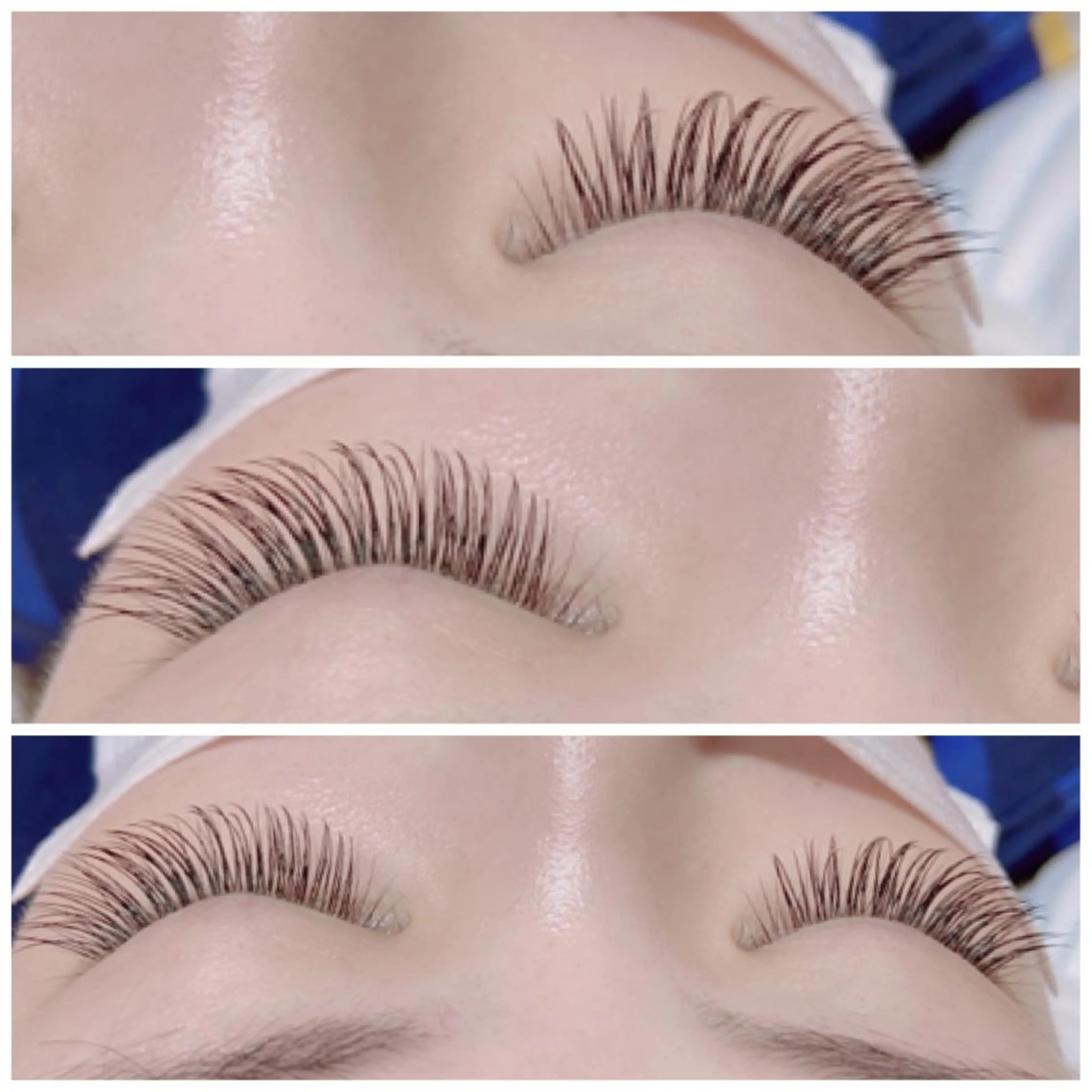 マツエク・マツパ カラーマツエク フラットラッシュ 韓国風マツエク ナチュラル パリジェンヌラッシュリフト オーダーメイドまつげ ＆まゆげ.RIKAのマツエク・マツパデザイン