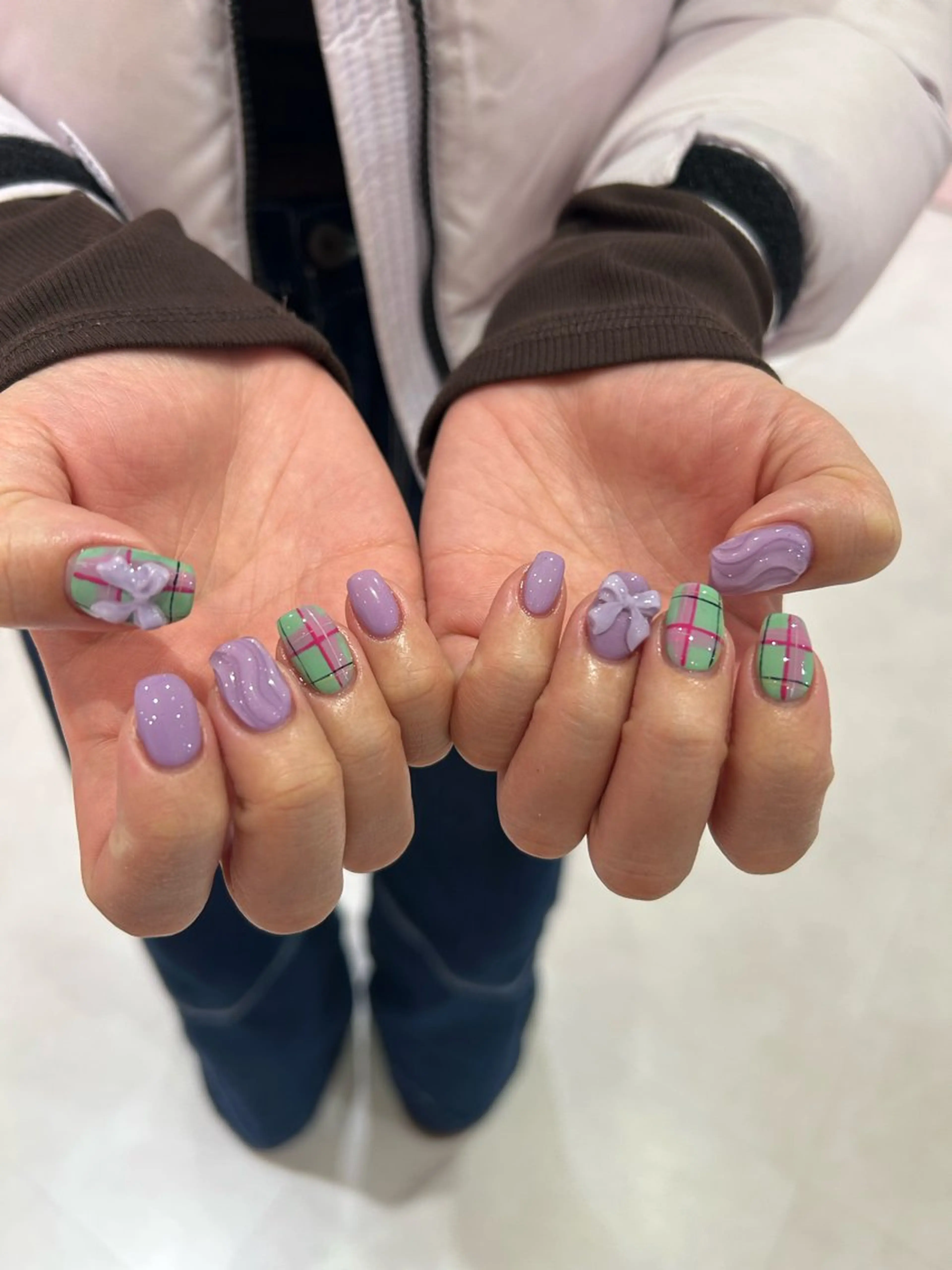 ネイル アートネイル ぷっくりネイル LUCY心斎橋/ Yuzuki🍒のネイルデザイン