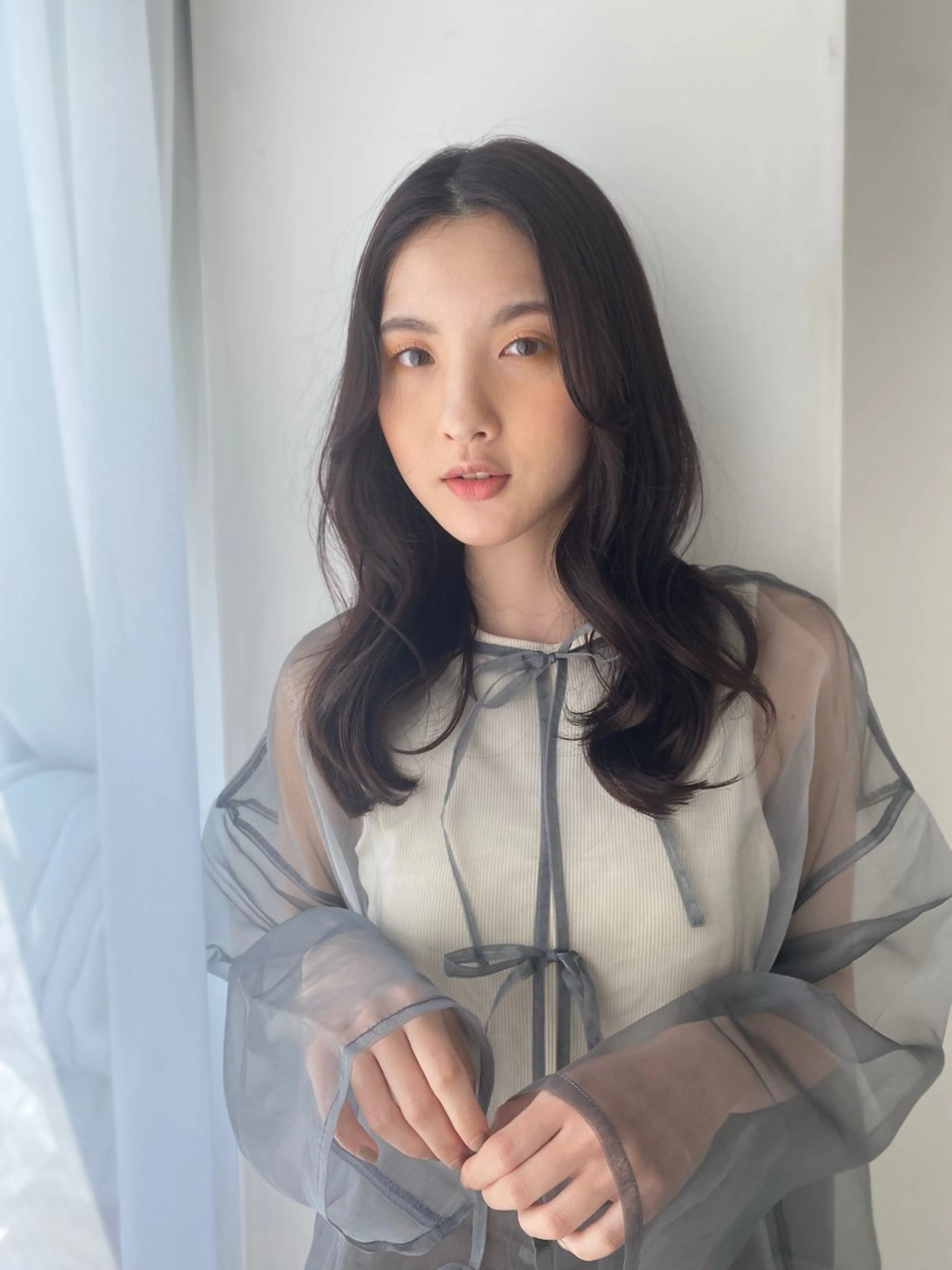 セミロング カラー Ash中目黒店 榊間茜のヘアスタイル