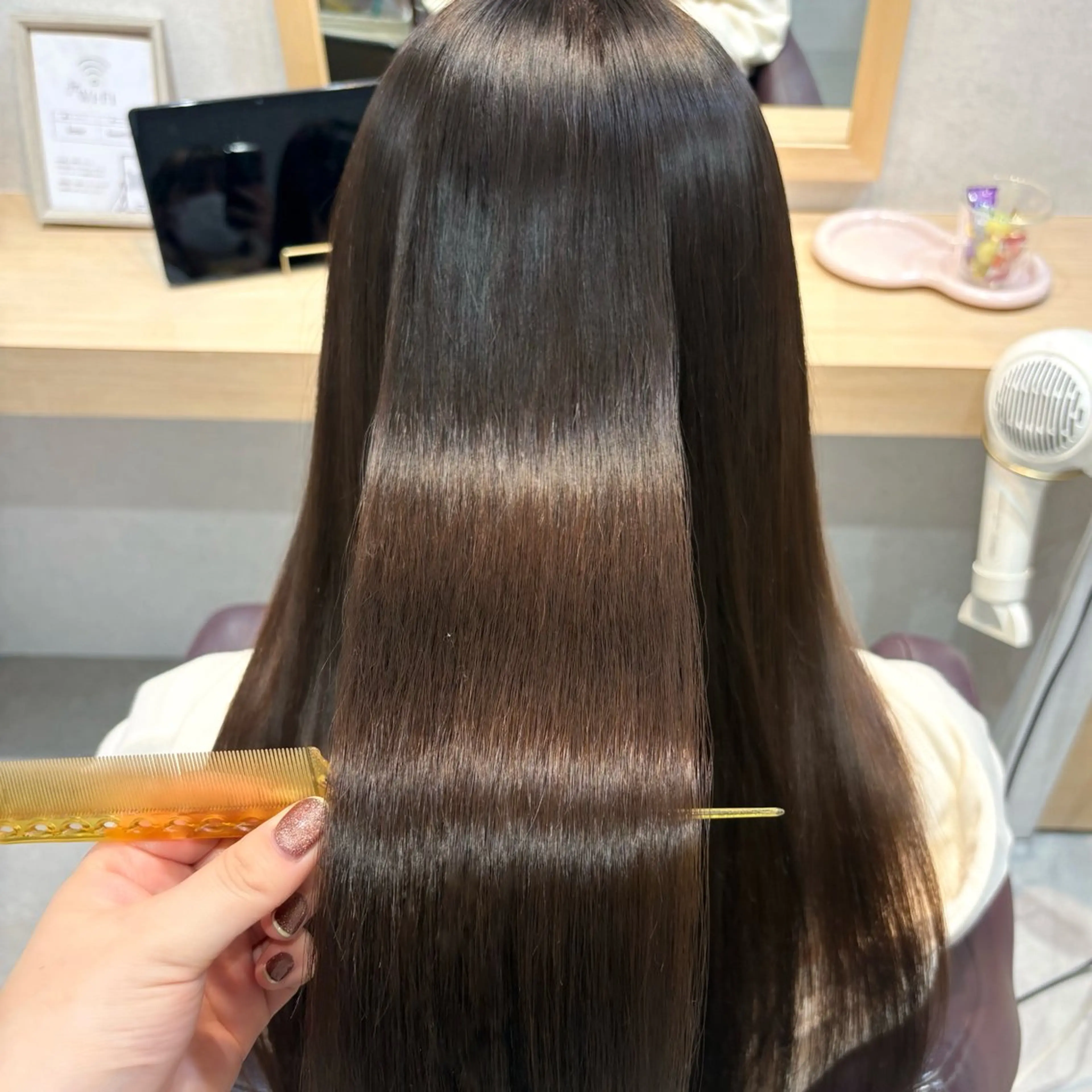 ロング カラー パーマ 透明感/チョコカラー 💍TAMA💍のヘアスタイル