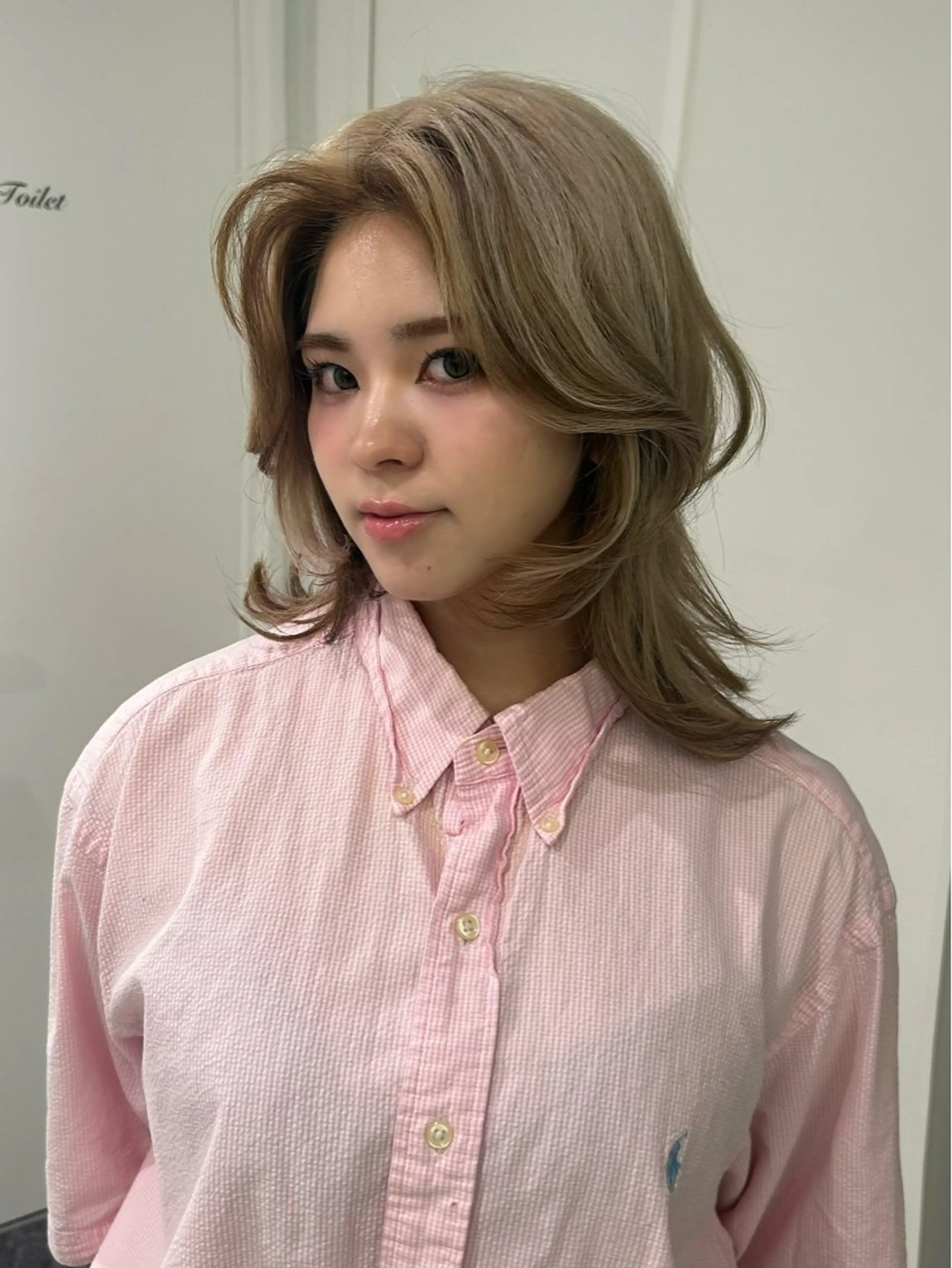 セミロング レイヤー／マツエク 💋𝑨𝑵𝑵𝑨のヘアスタイル