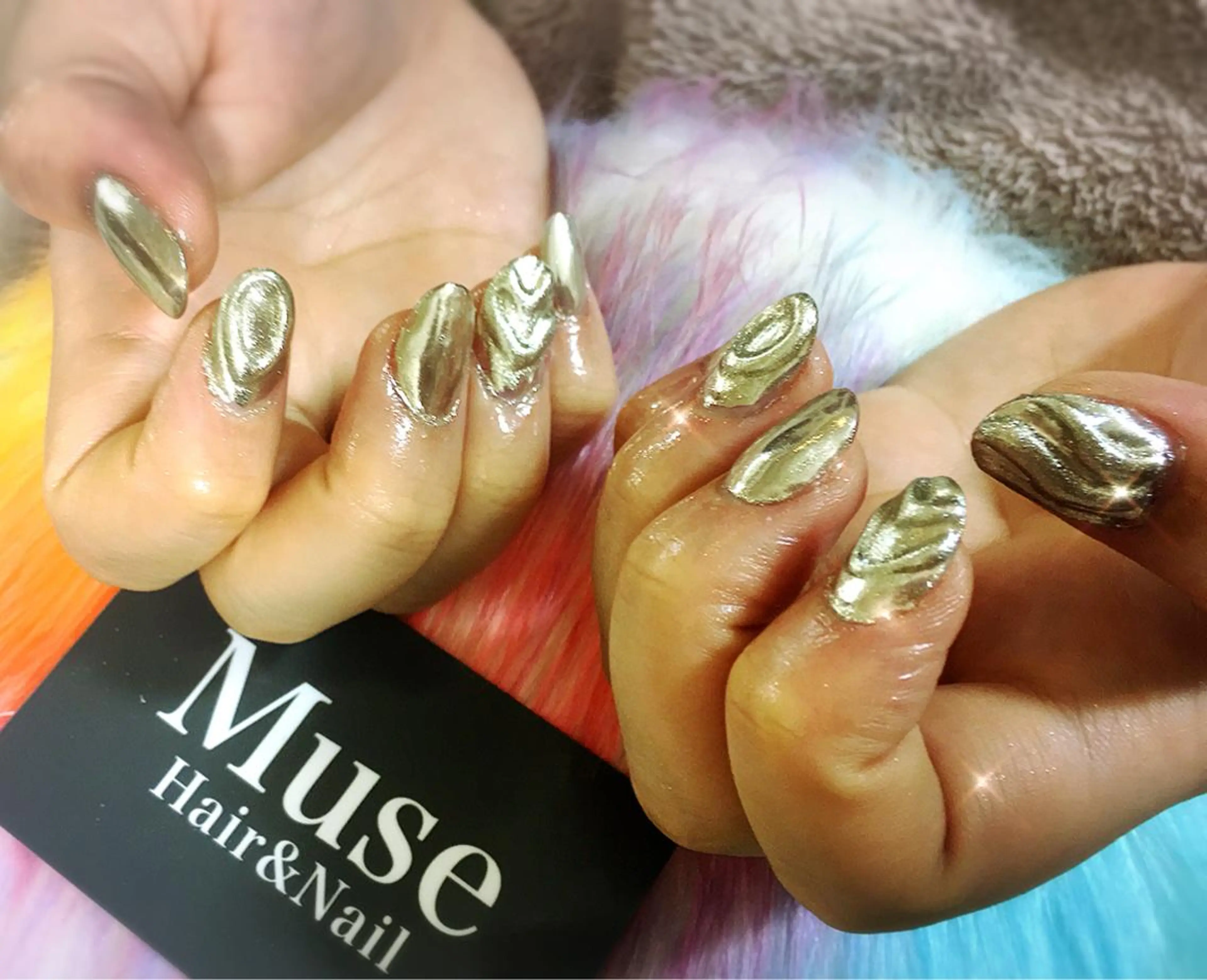ネイル アートネイル ジェルネイル ミラーネイル ニュアンスネイル スカルプネイル 隠れ家一戸建て金町 HIROMI 葛飾区のネイルデザイン