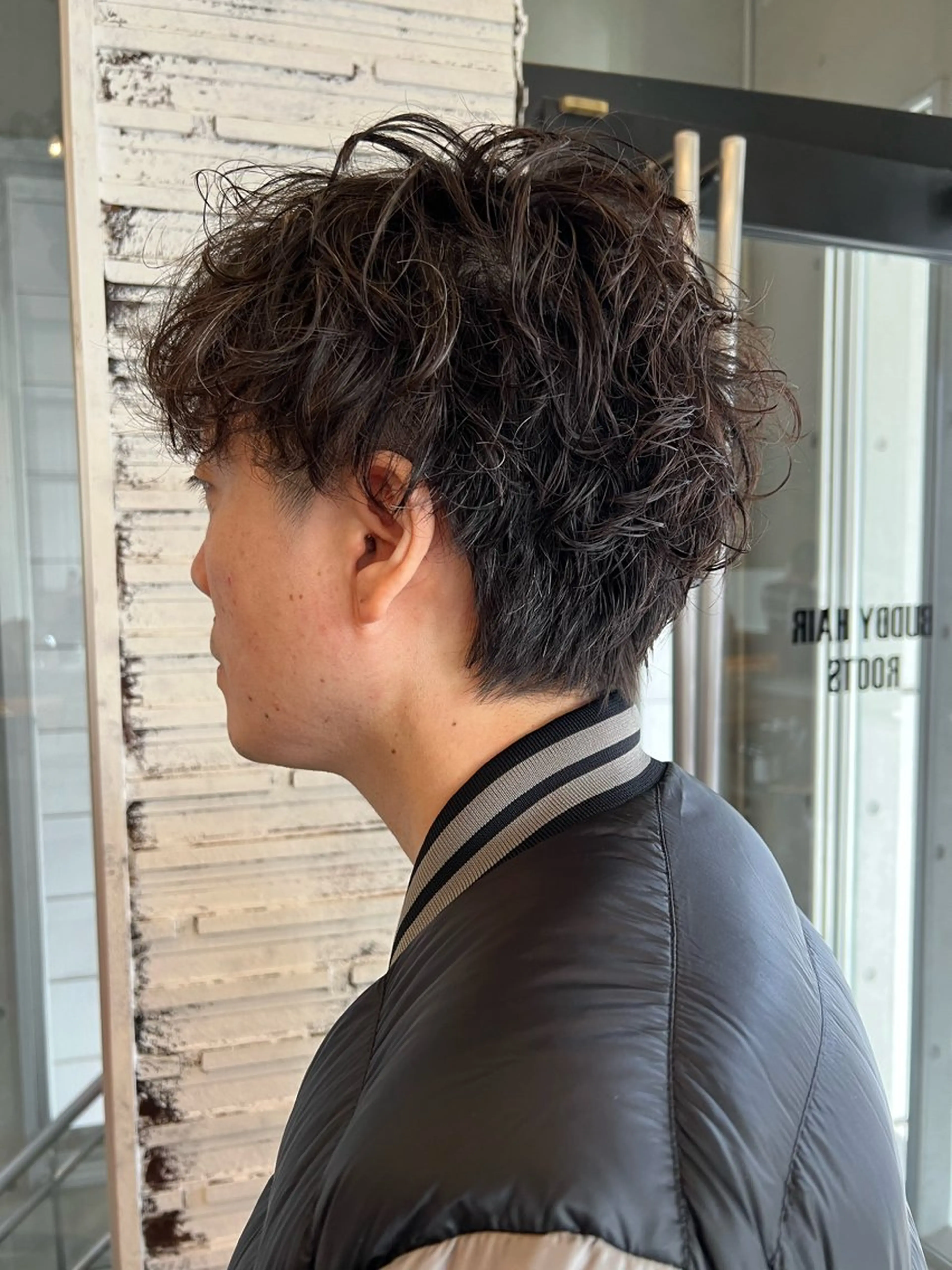 ショート パーマ メンズ カット ヘッドスパ IKU ミニボブ名古屋のヘアスタイル