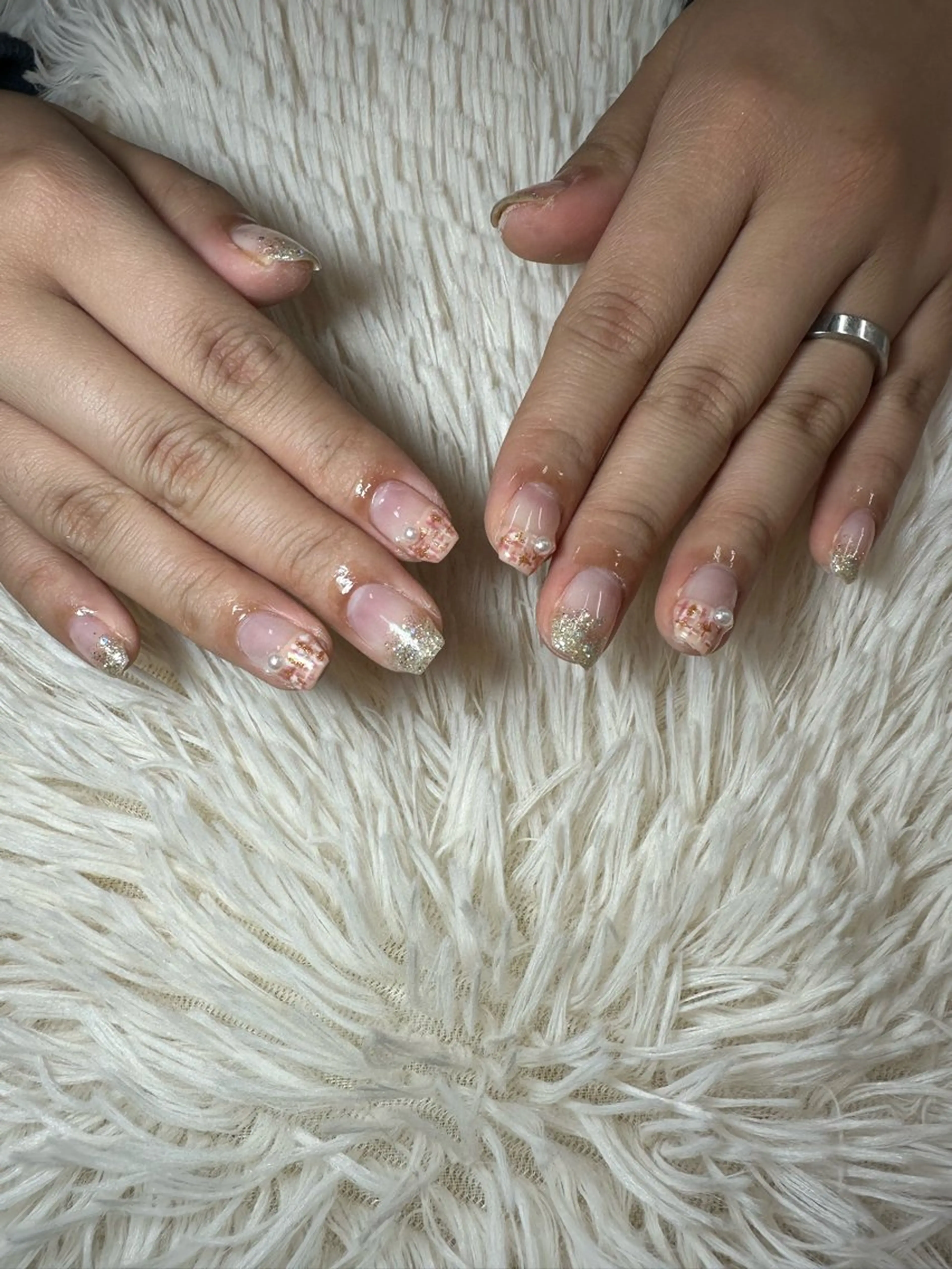 ネイル ツイードネイル ハンドネイル MOE .Kのネイルデザイン