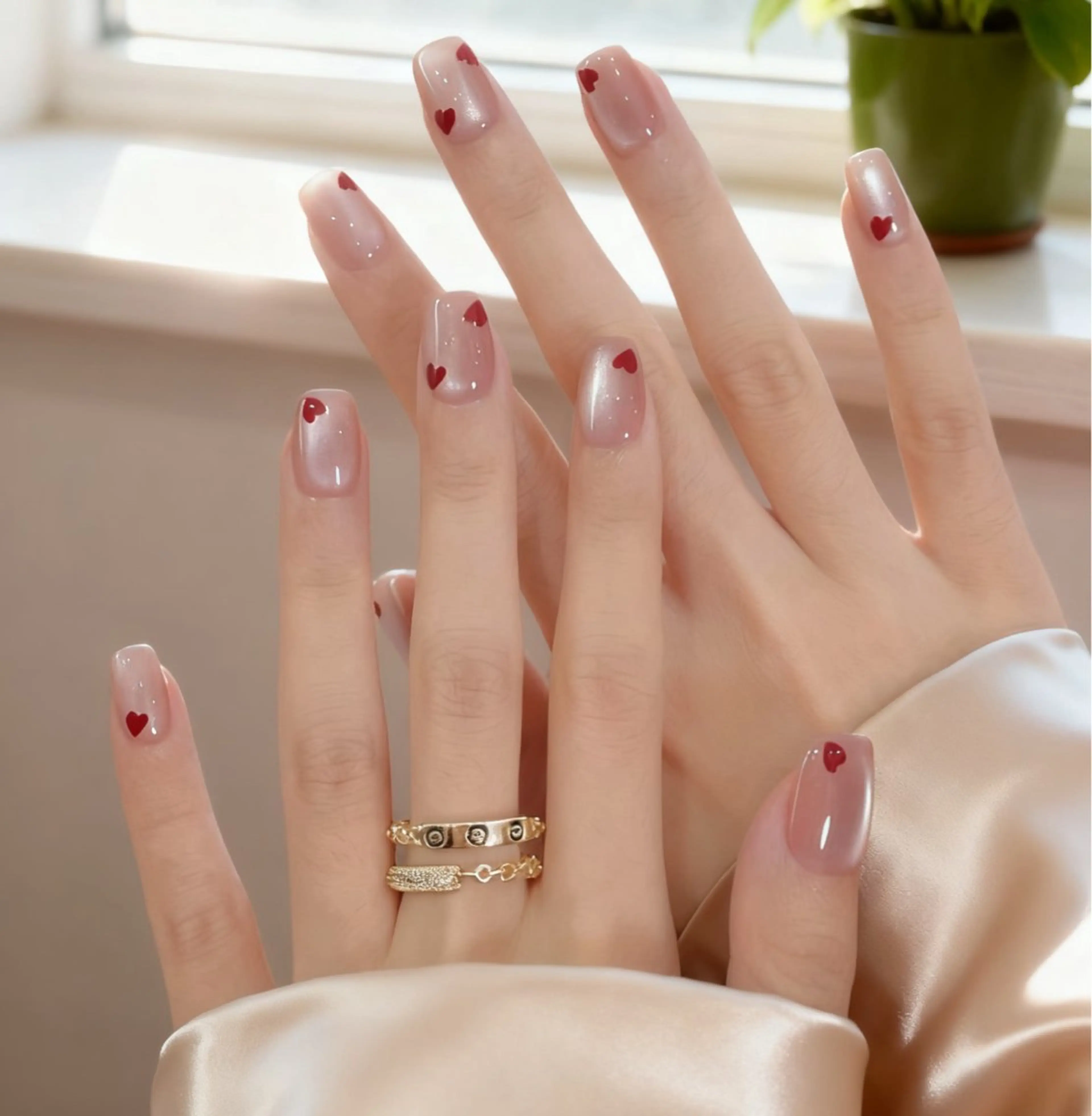 ネイル ハンドネイル MoonNail ユリ🌸のネイルデザイン