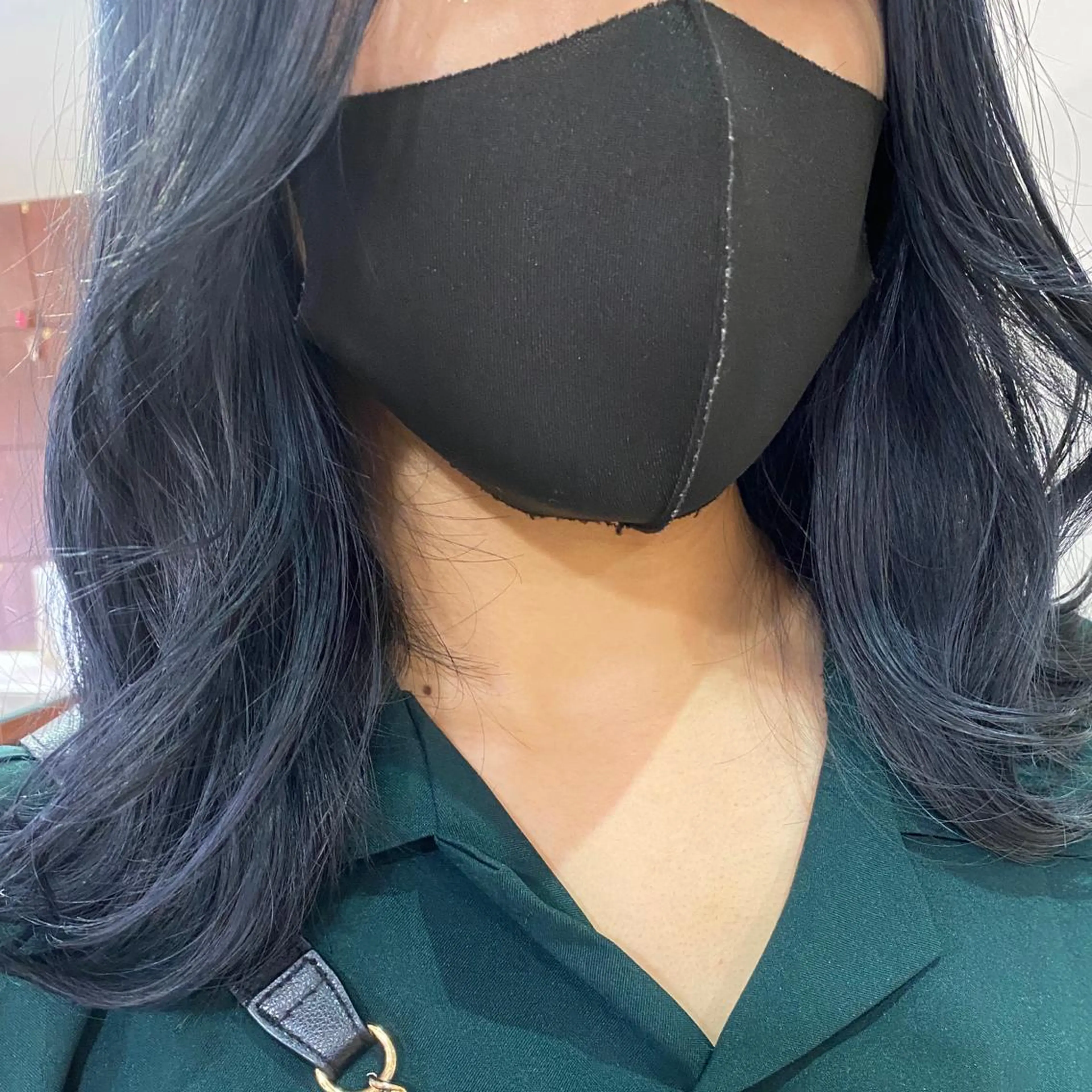 セミロング カラー 韓国風ヘア ヘアカラー 💚 nao💚のヘアスタイル