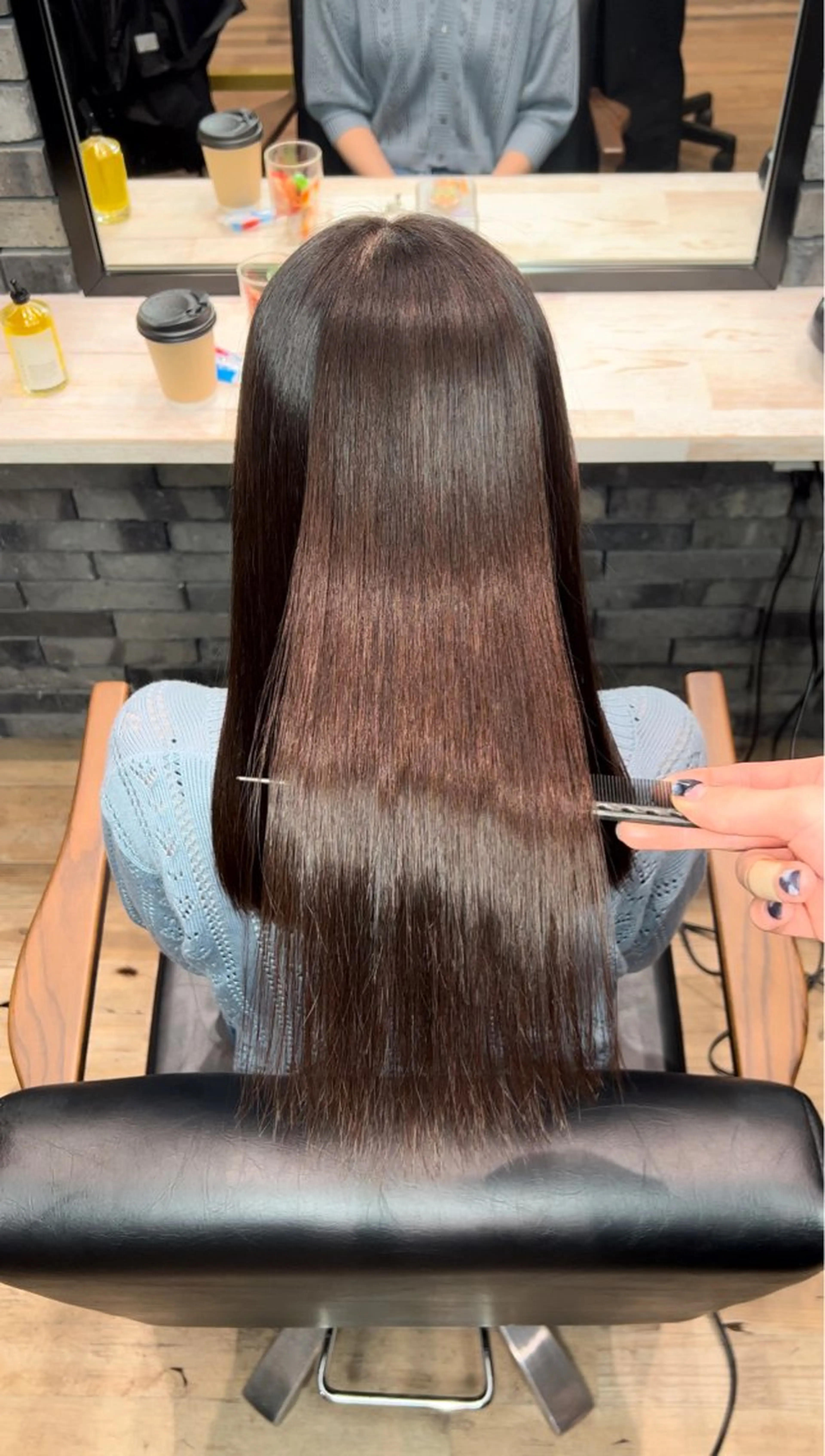 ロング 髪質改善ストレート Kantaのヘアスタイル