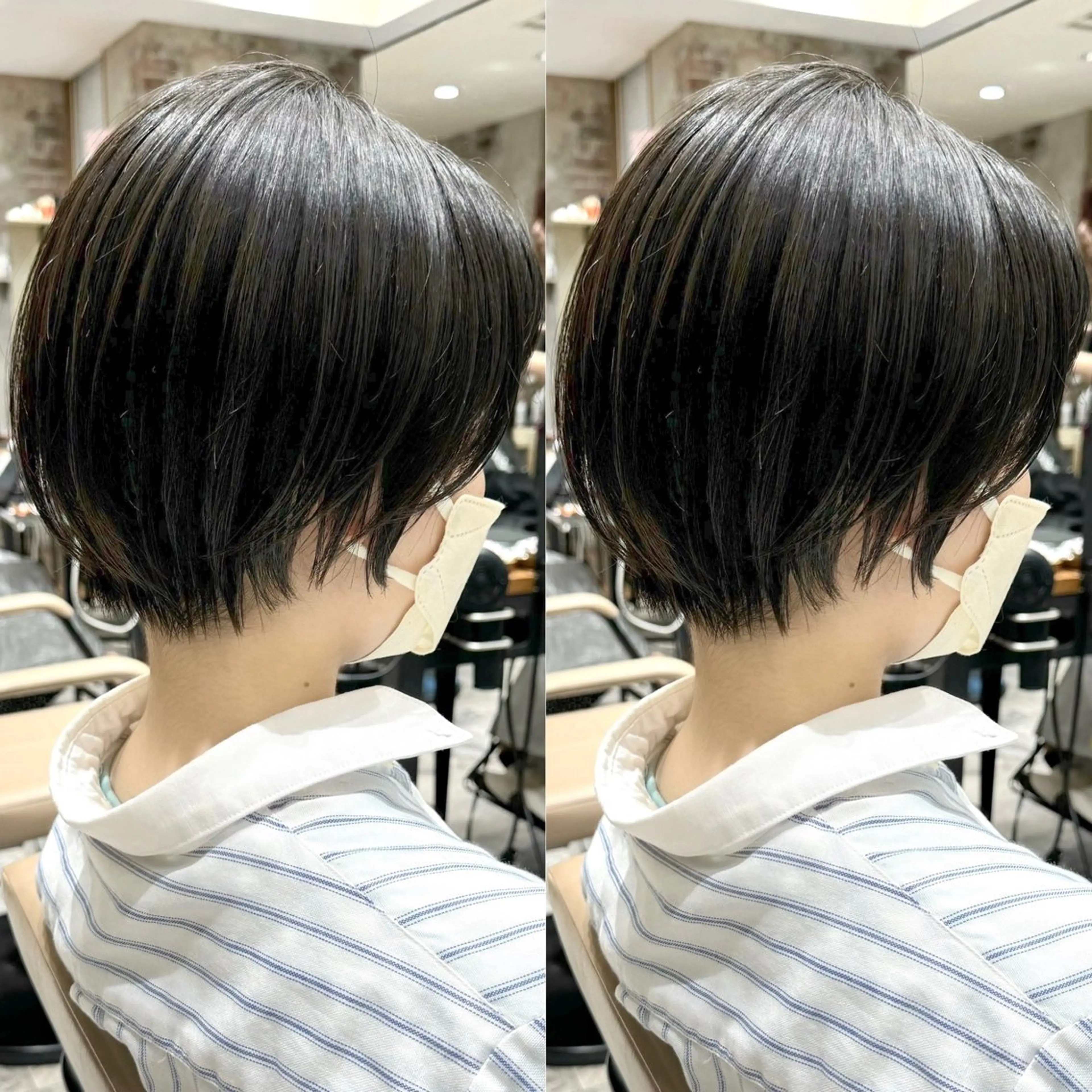 ショート カラー カット ヘアカラー トリートメント 💍新宿ショート 💍岩田莉奈のヘアスタイル