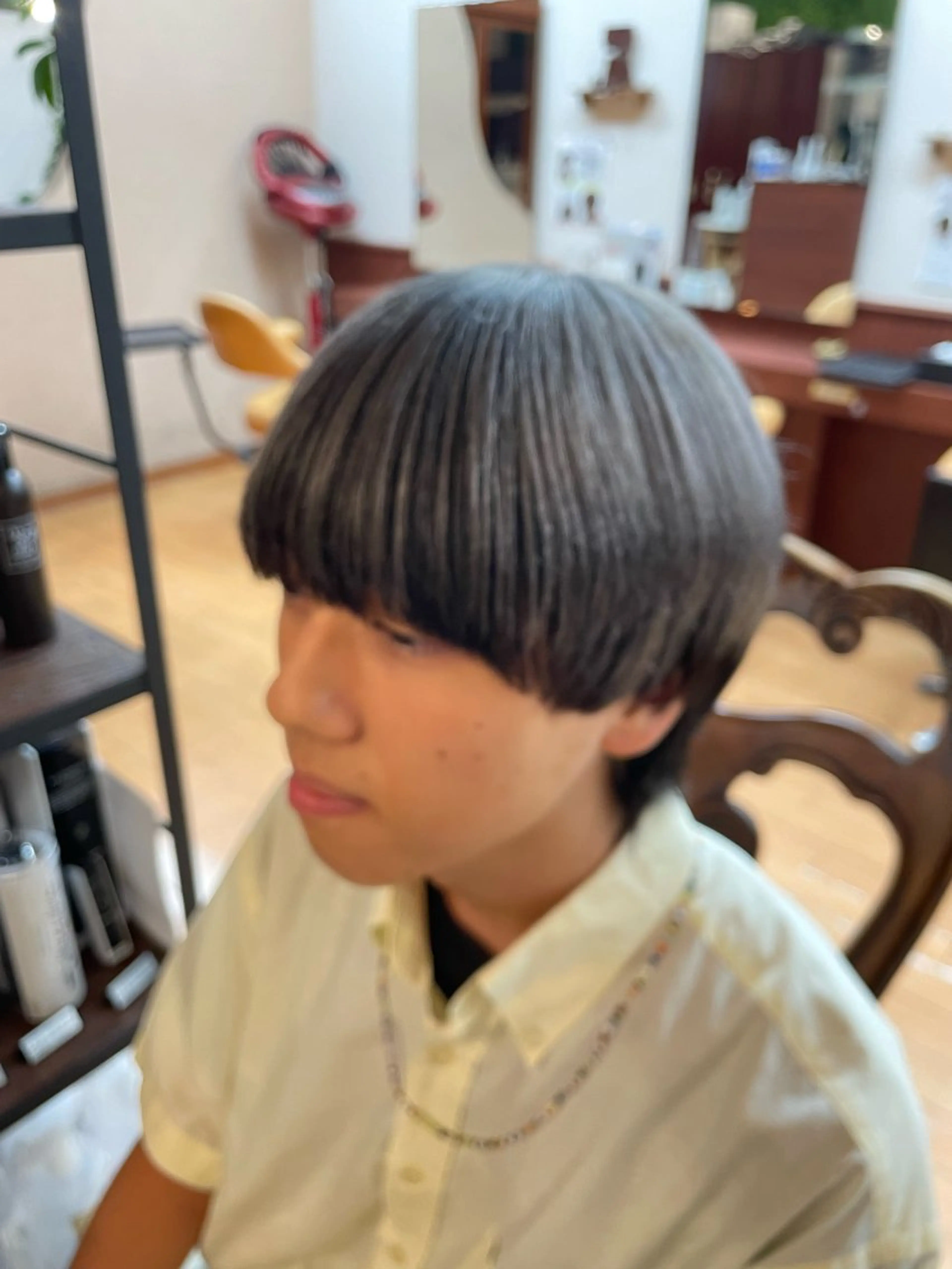 カラー メンズ ルキ🌈ブリーチカラ ー&メンズパーマ🦄のヘアスタイル